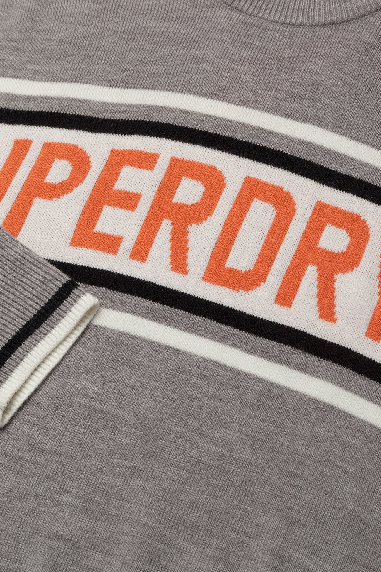 Superdry - OSLO RACER CREW - light grey marl/orange - 3