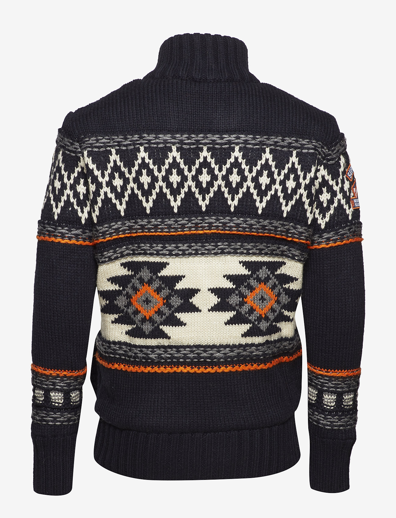 Superdry - SUPER BUFFALO CARDIGAN - dark navy/jaffa orange - 1