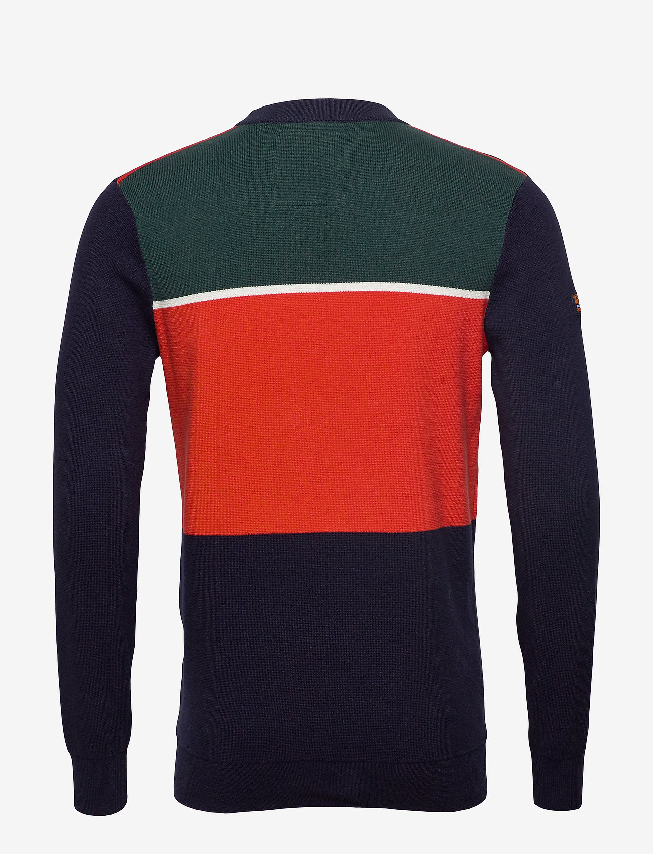 Superdry - MEGA LOGO CREW - dknvy/moorsideornge/highlndgrn - 1