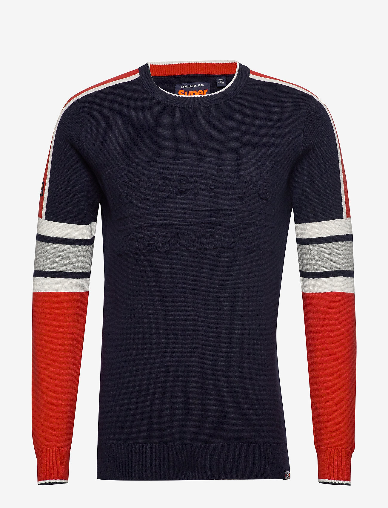 Superdry - TRACK EMBOSSED CREW - dark navy - 0