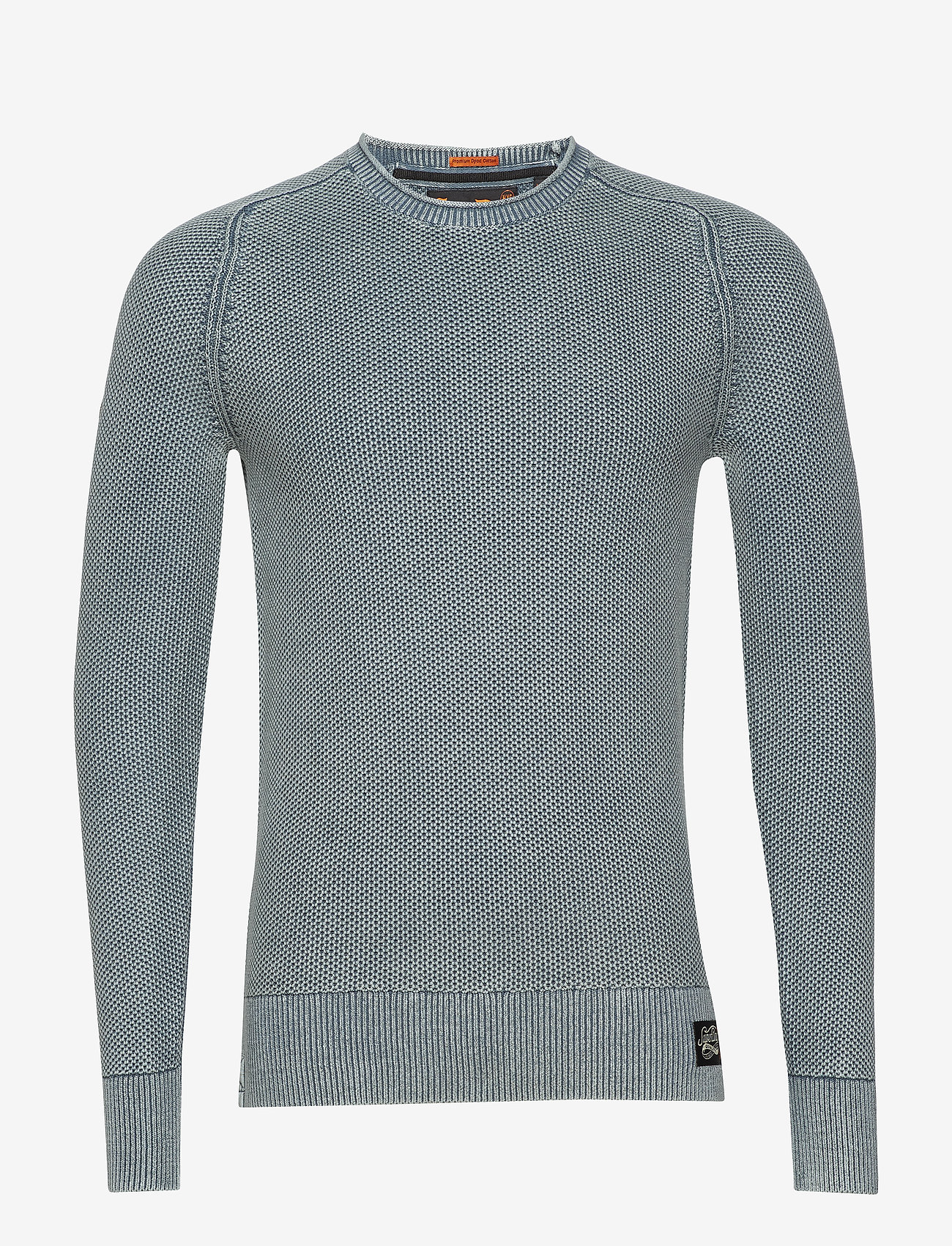 Superdry - GARMENT DYE L.A.TEXTURED CREW - washed cloud blue - 0