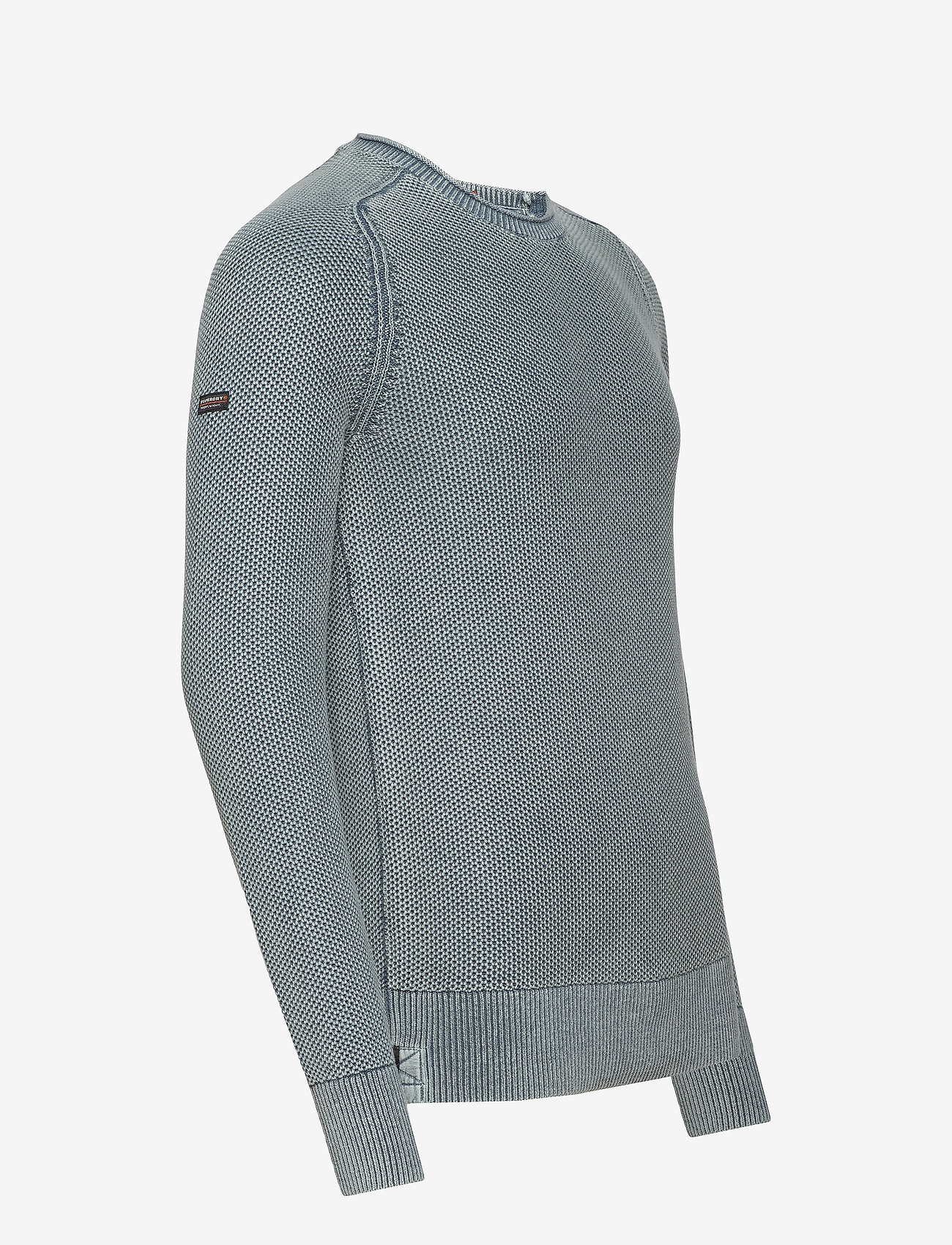 Superdry - GARMENT DYE L.A.TEXTURED CREW - washed cloud blue - 2