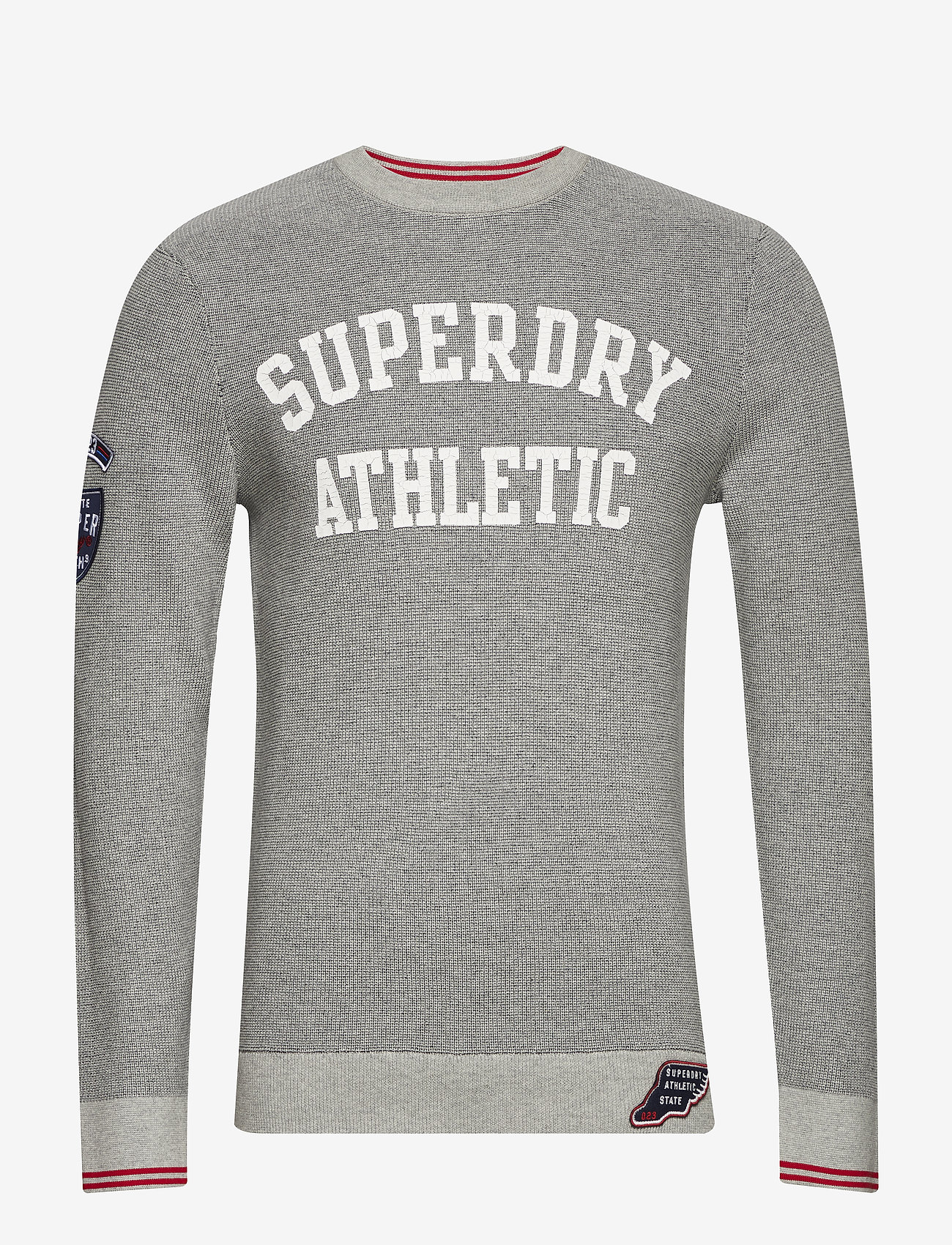 Superdry - TRACK SQUAD CREW - grey marl/navy - 0