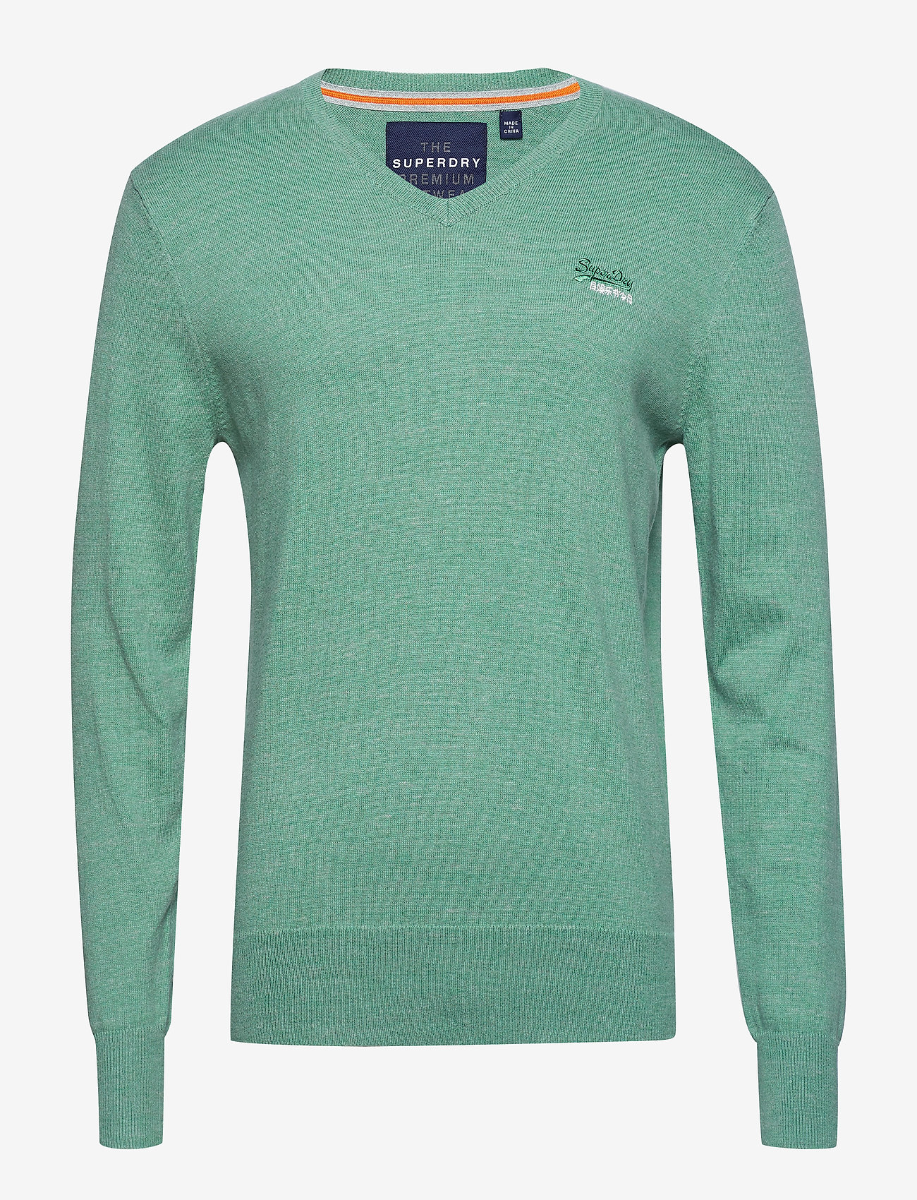 Superdry - ORANGE LABEL VEE - seagrass - 0