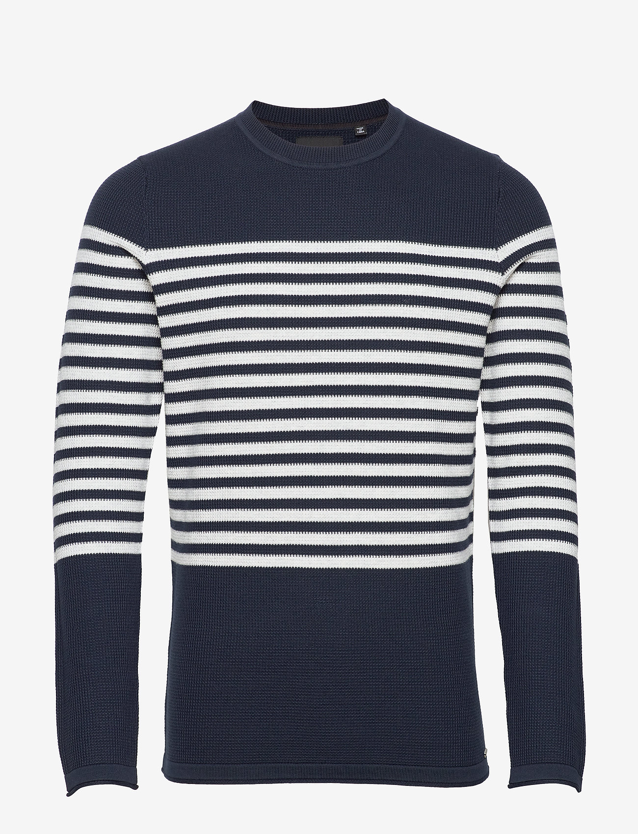 Superdry - EDIT SUPIMA BRETON CREW - carbon navy - 0