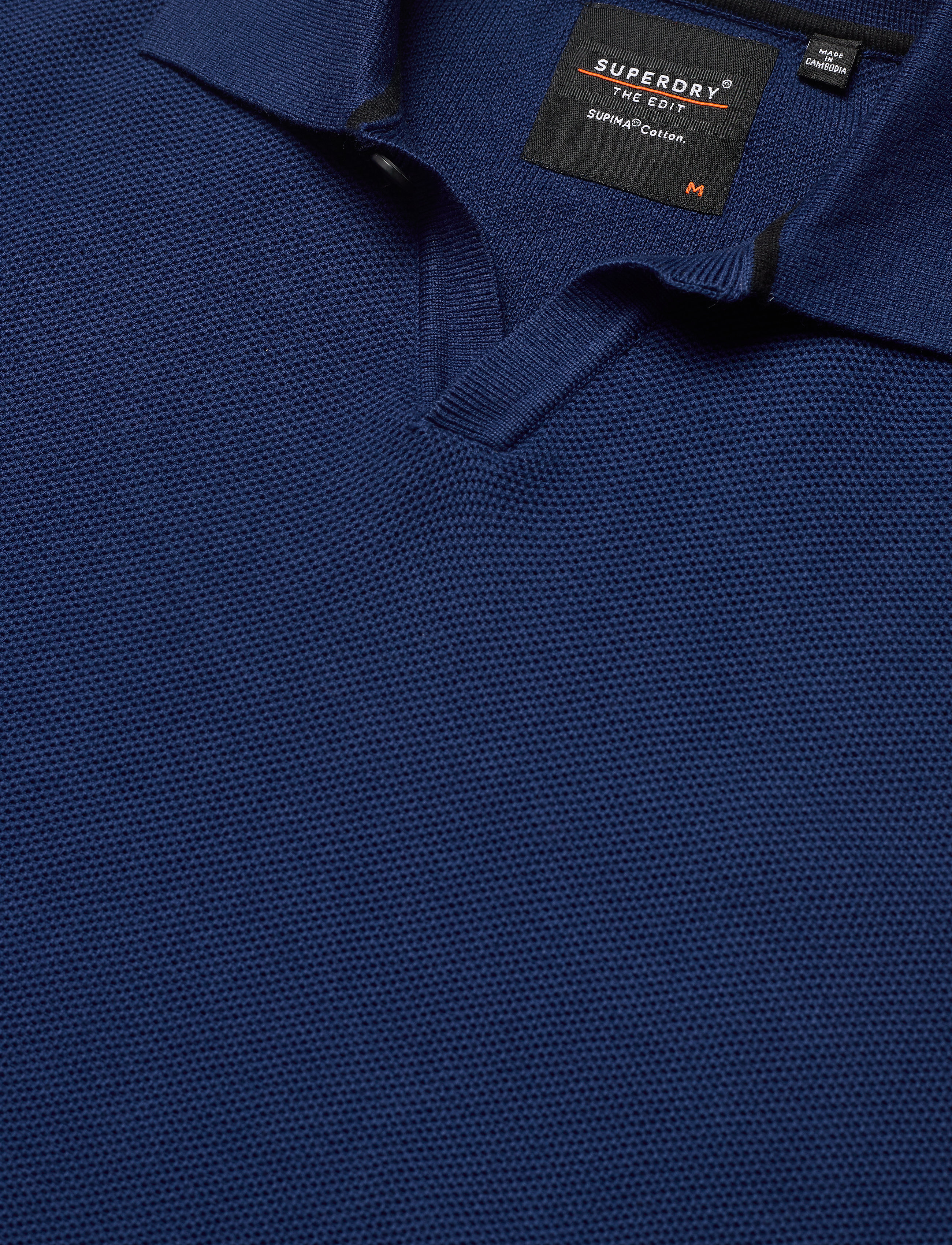 Superdry - EDIT SUPIMA KNITTED POLO - pilot mid blue - 2