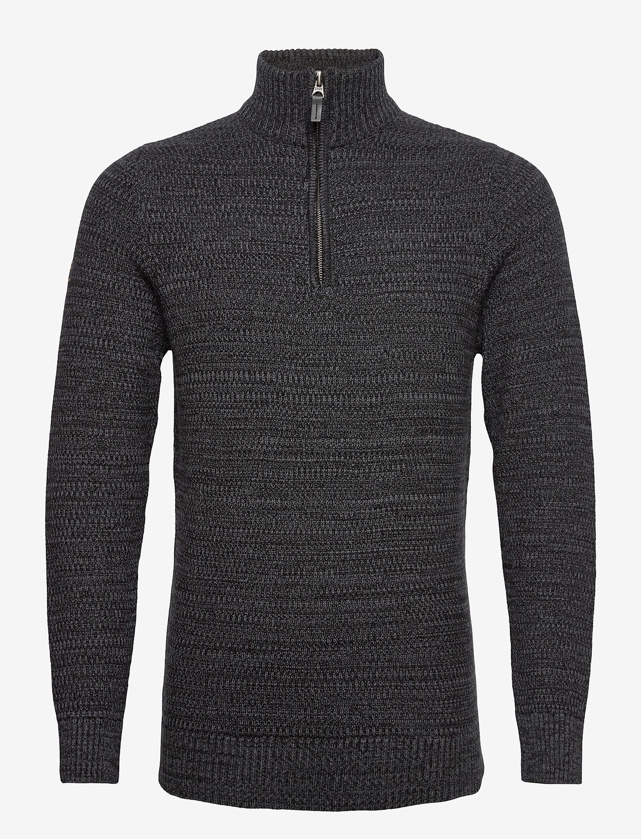 Superdry - KEYSTONE HENLEY - lead grey twist - 0