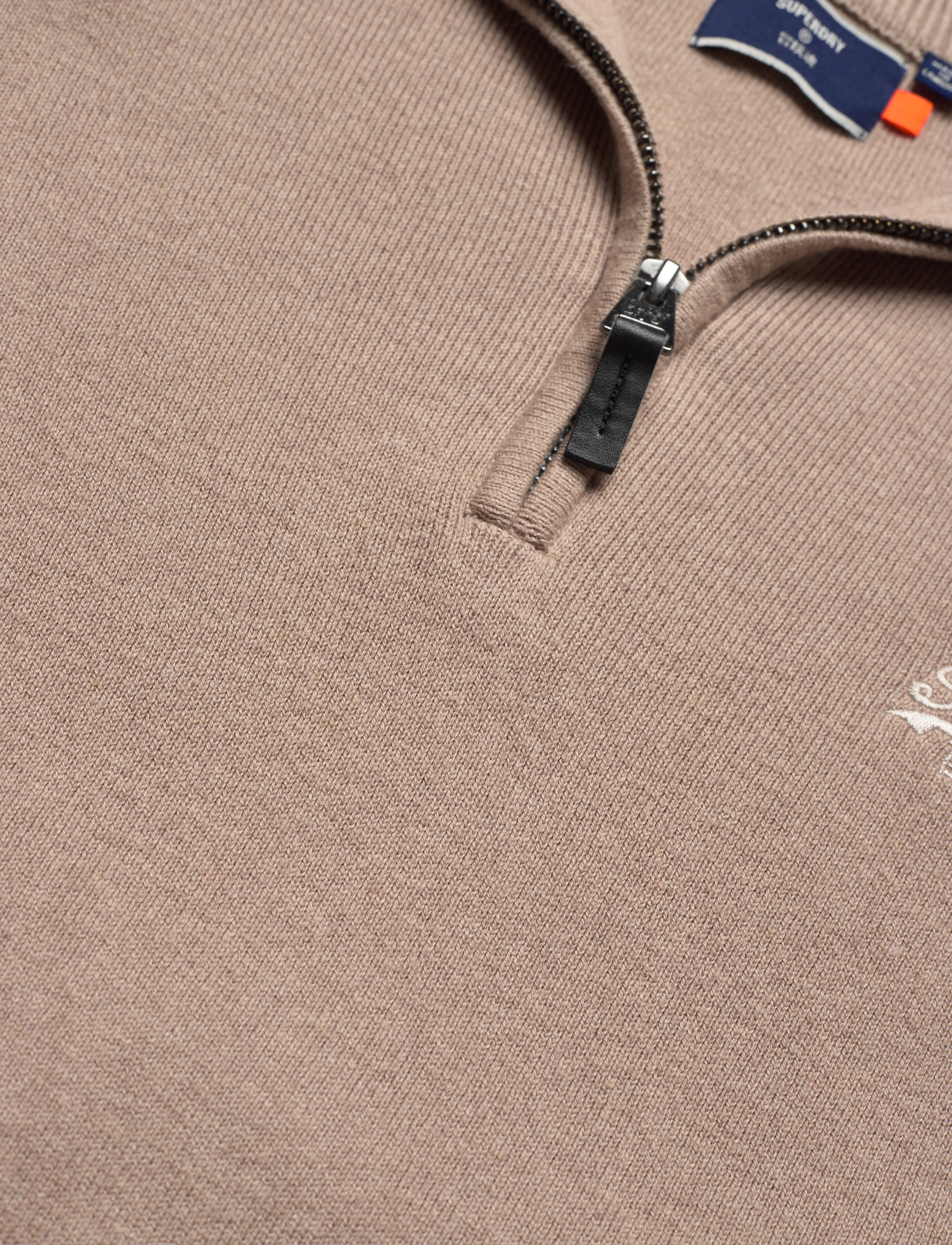 Superdry - VINTAGE EMB COTTON/CASH HENLEY - birch marl - 5