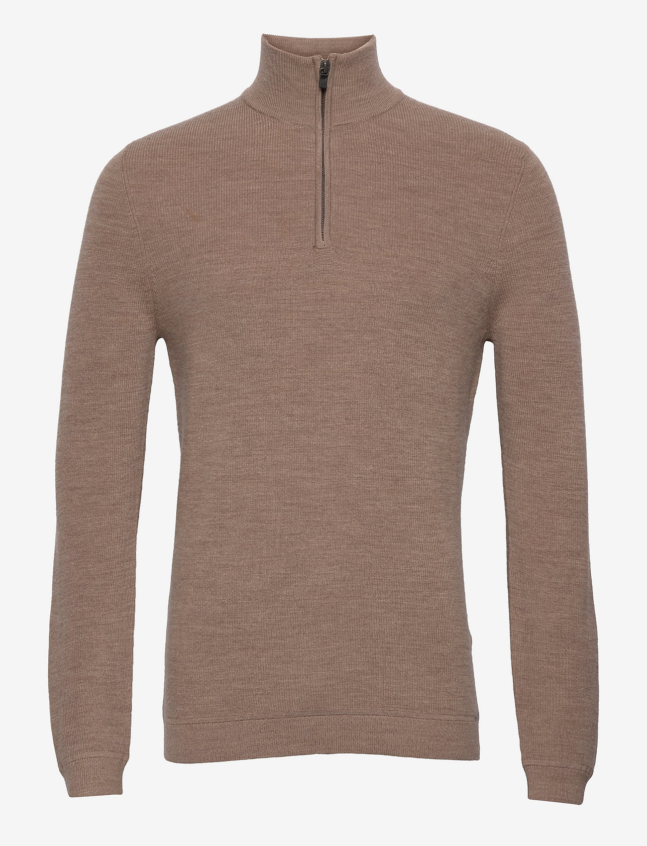 Superdry - STUDIOS MERINO HENLEY - camel marl - 0