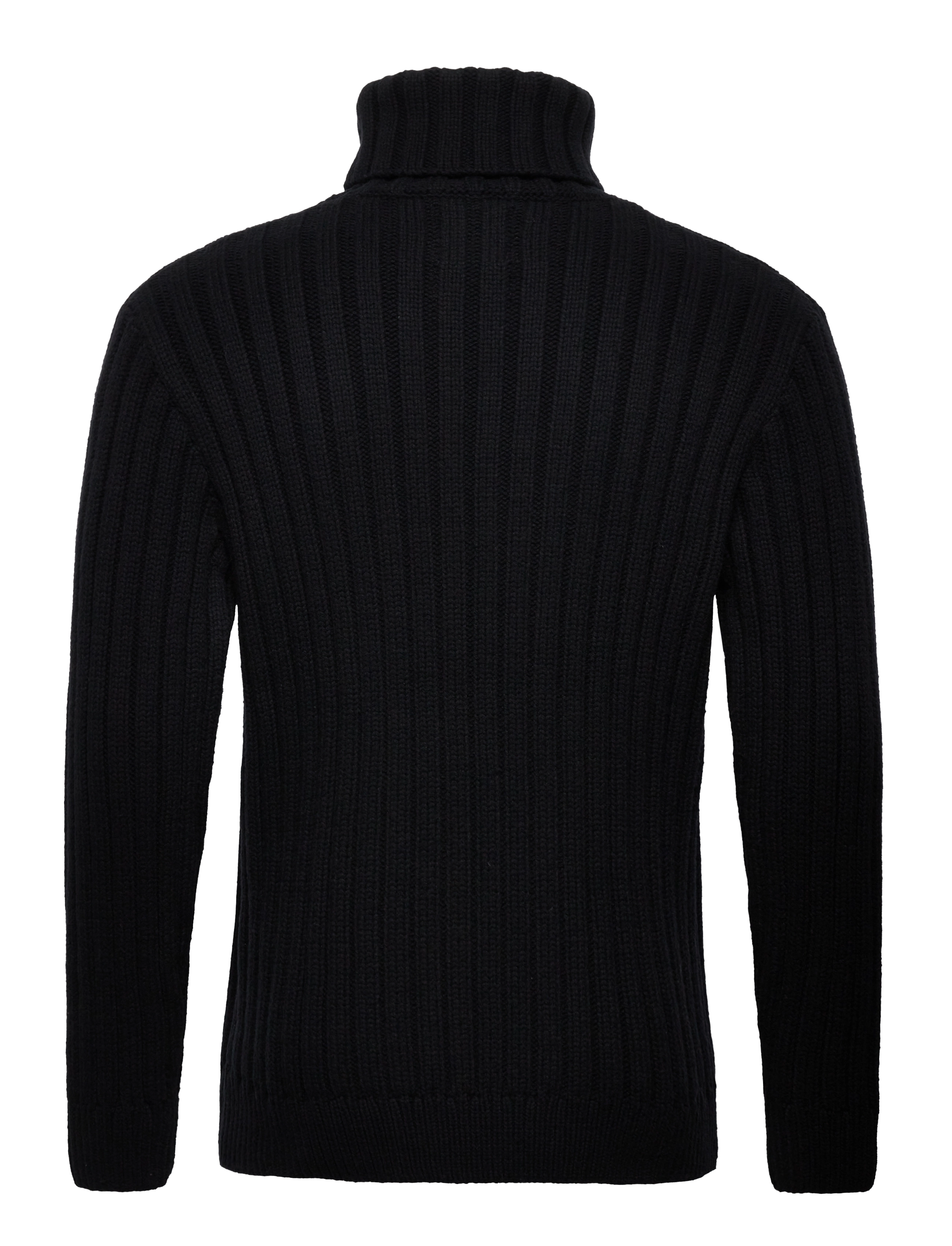 Superdry - VINTAGE ROLL NECK - jet black - 1