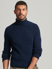 Superdry - STUDIOS CHUNKY ROLL NECK - perusneuleet - eclipse navy - 2
