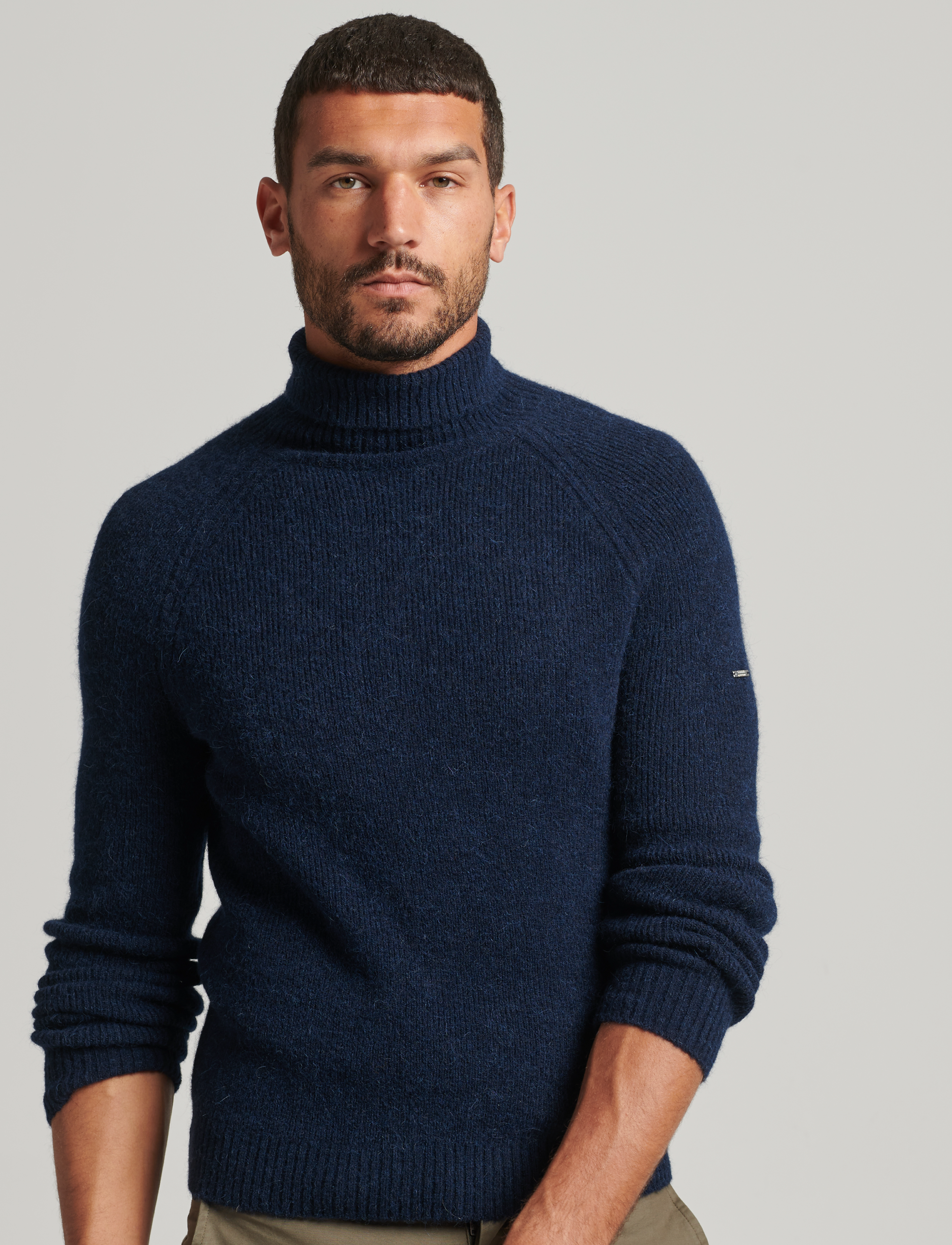 Superdry - STUDIOS CHUNKY ROLL NECK - eclipse navy - 2