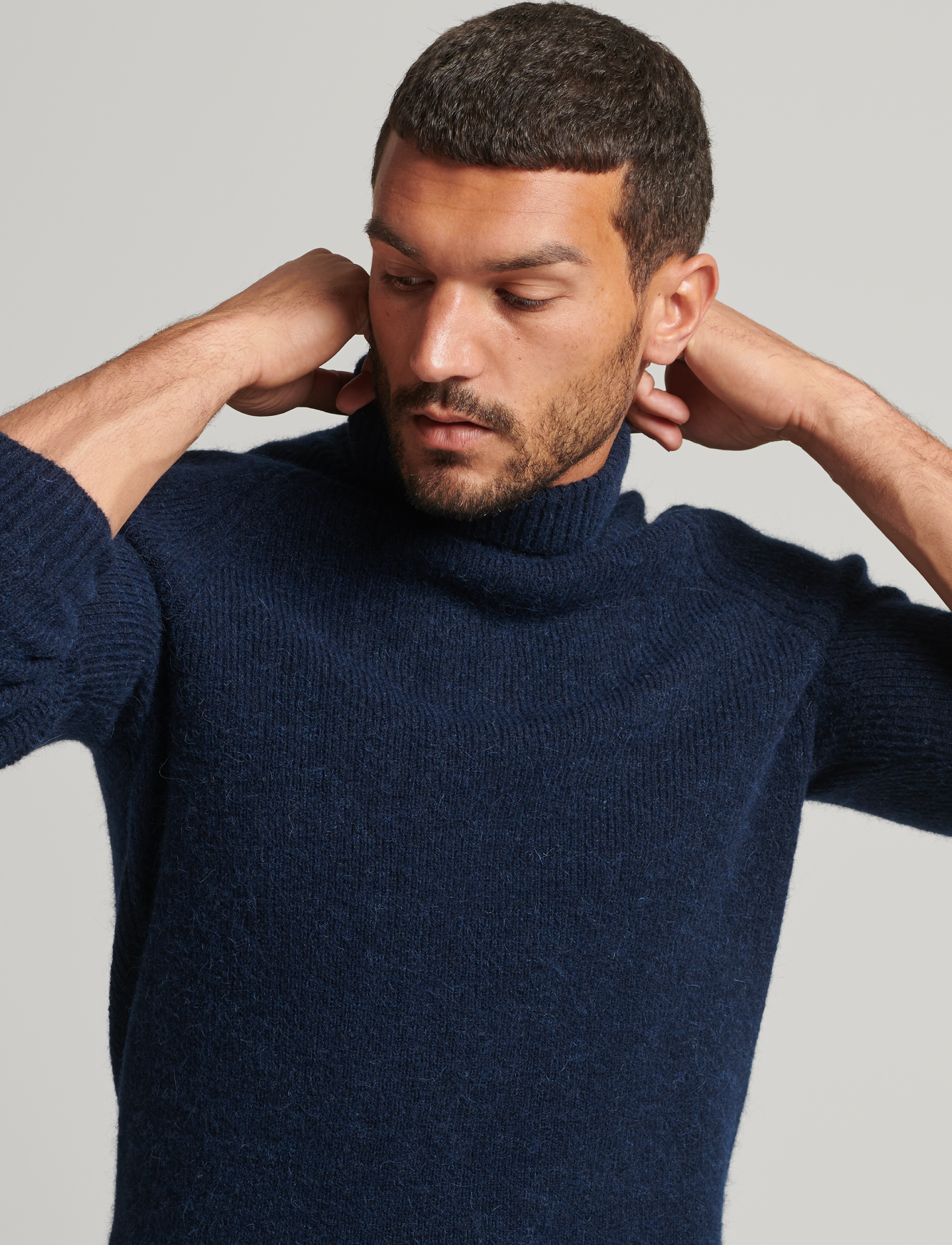 Superdry - STUDIOS CHUNKY ROLL NECK - eclipse navy - 4