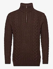 Superdry - VINTAGE JACOB HENLEY - miesten - toasted chocolate brown - 0