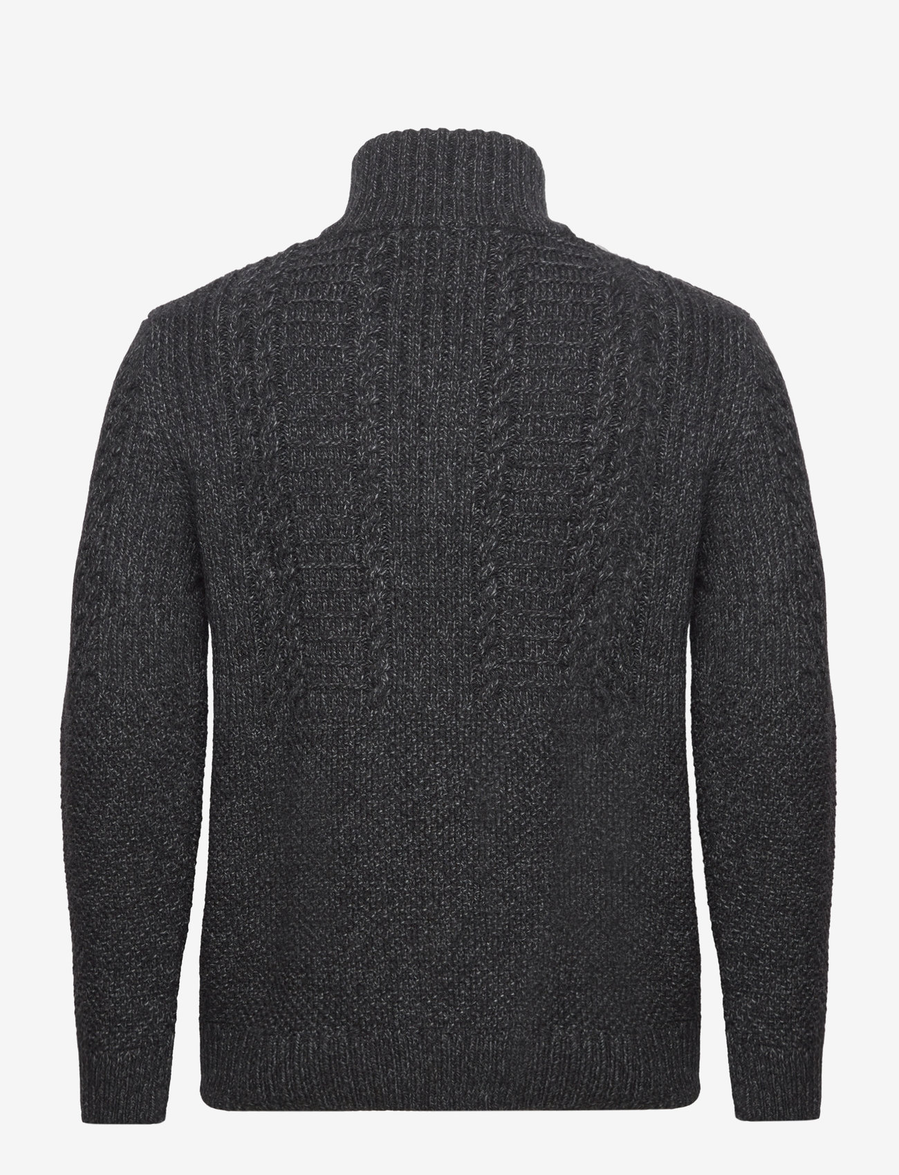Superdry - VINTAGE JACOB HENLEY - charcoal black twist - 1