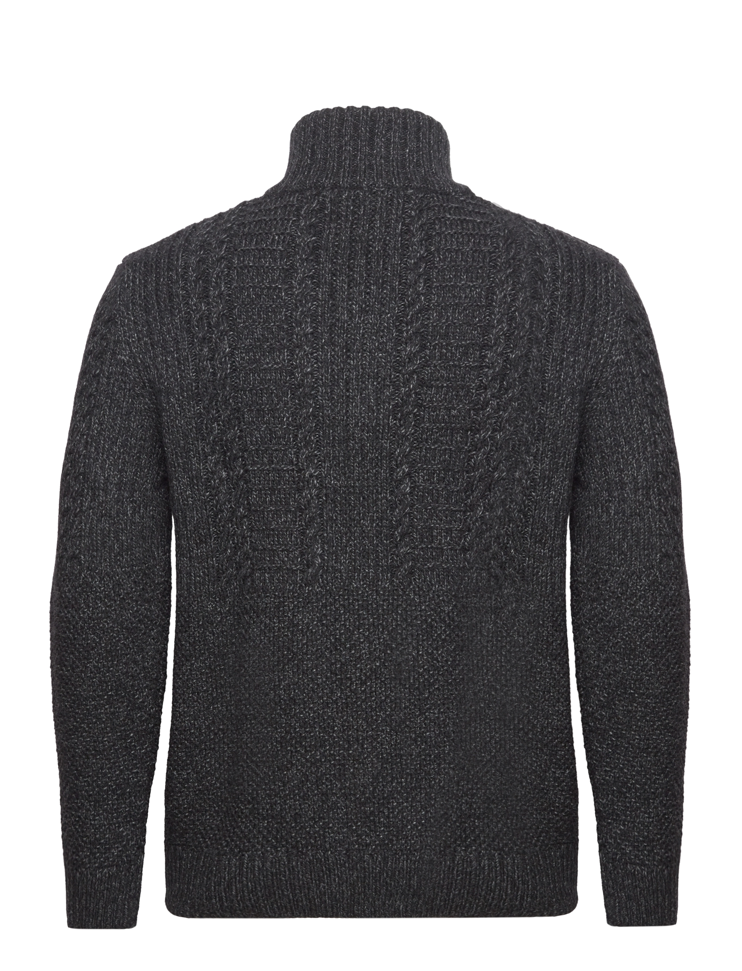 Superdry - VINTAGE JACOB HENLEY - charcoal black twist - 1