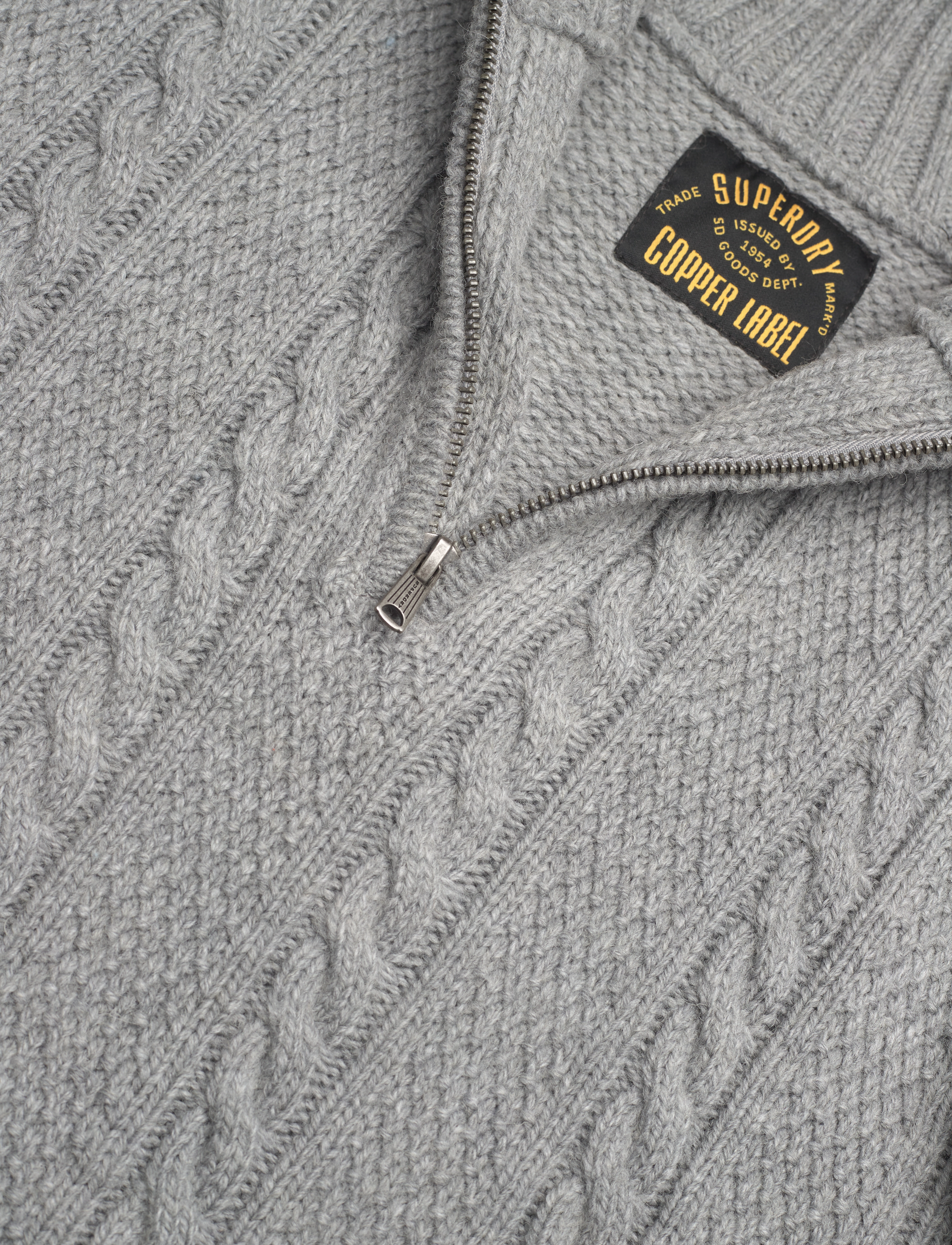 Superdry - VINTAGE JACOB HENLEY - mid grey - 4