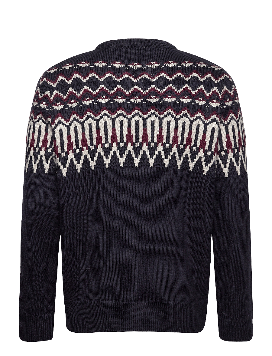 Superdry - FAIRISLE KNIT CREW JUMPER - rundhalsad - navy multi - 2