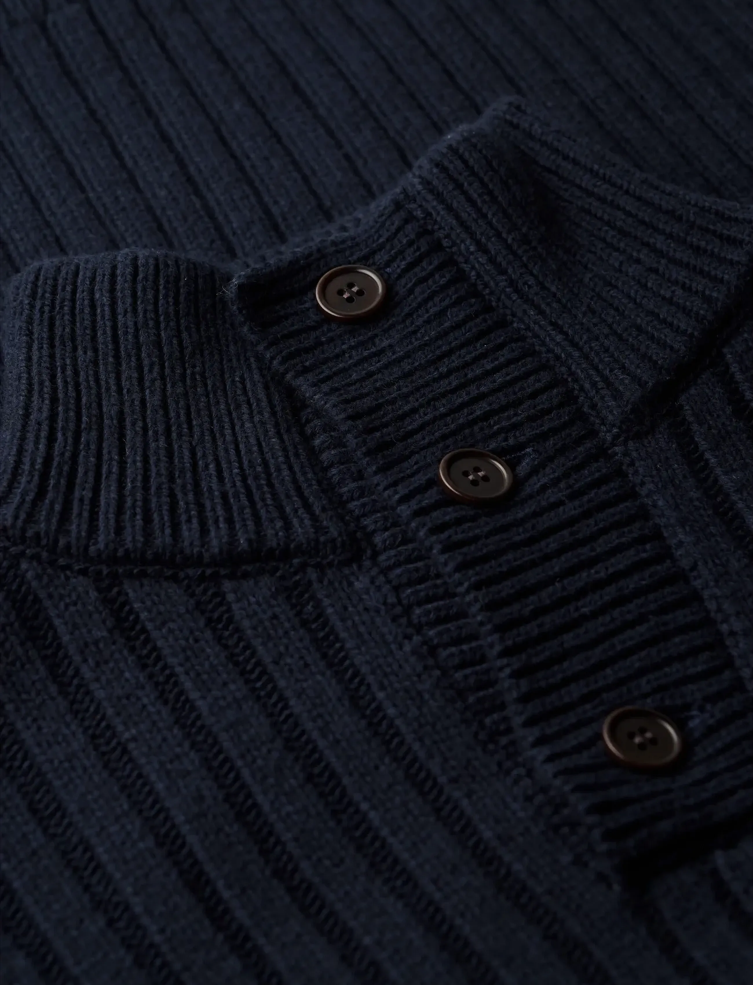 Superdry - VINTAGE RIBBED HENLEY - herren - eclipse navy - 4