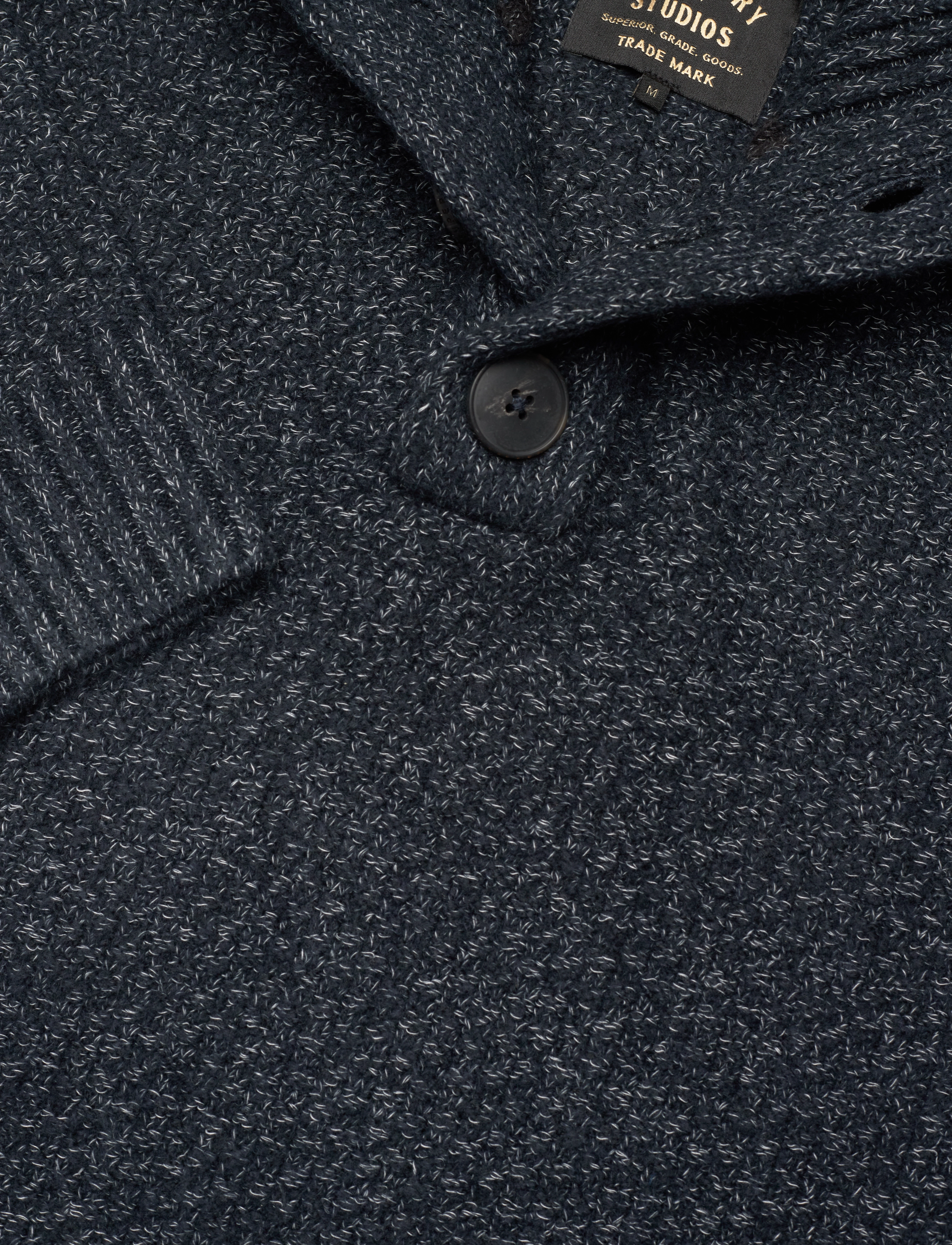 Superdry - CHUNKY BUTTON HIGH NECK JUMPER - eclipse navy - 4
