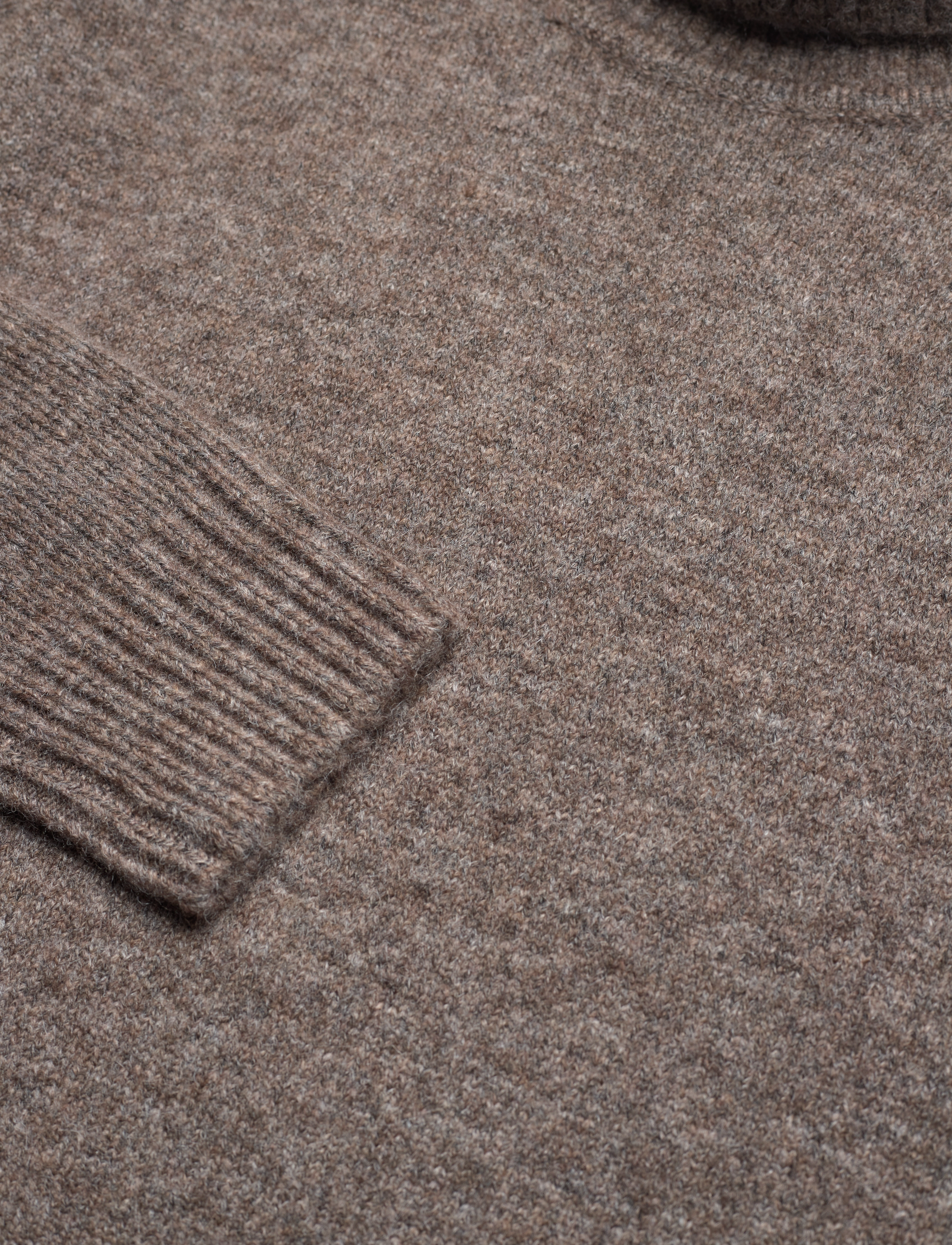Superdry - BRUSHED ROLL NECK JUMPER - walnut brown marl - 4
