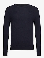 Superdry - ESSENTIAL SLIM FIT CREW JUMPER - knitted round necks - bright blue marl - 0