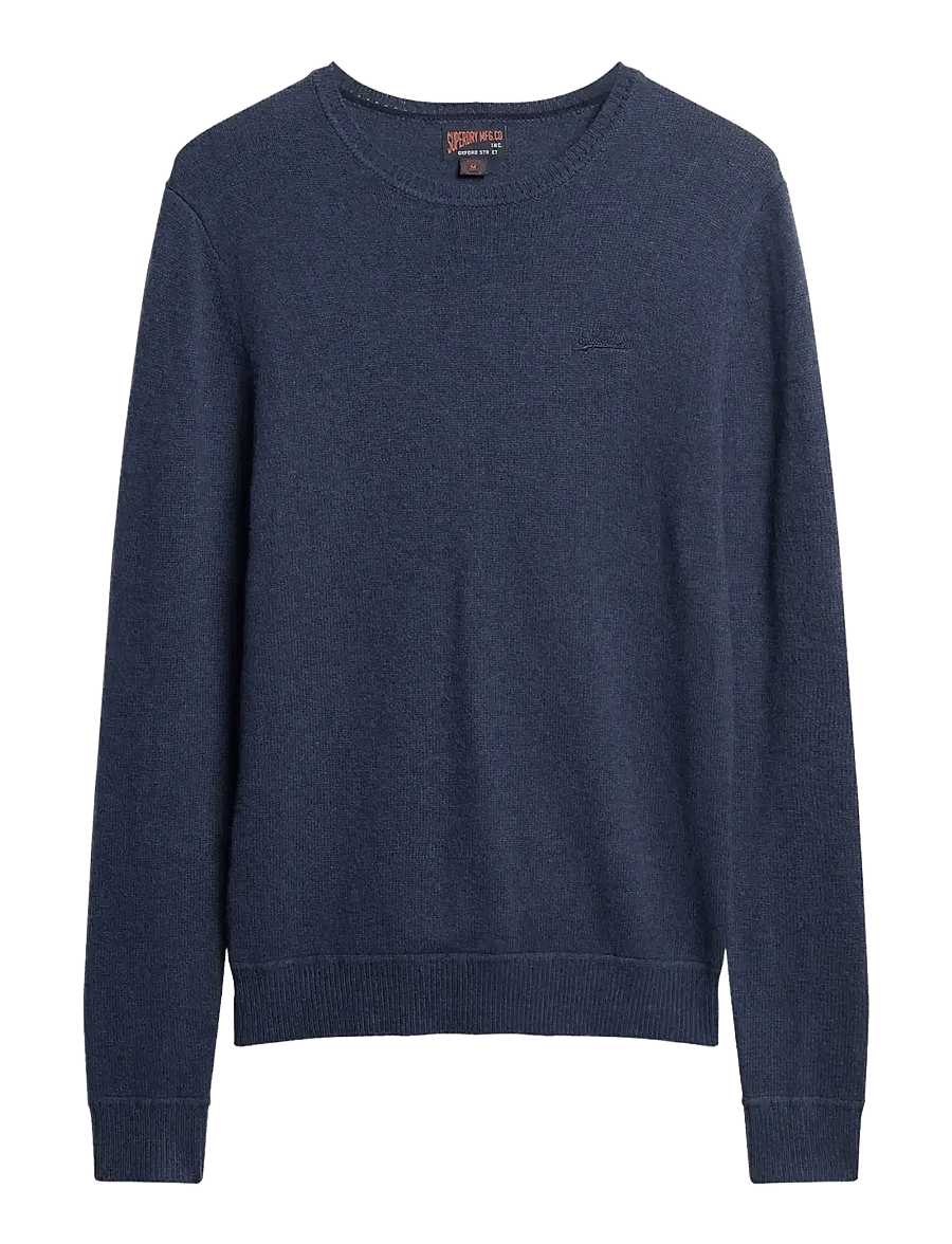 Superdry - ESSENTIAL SLIM FIT CREW JUMPER - pulls col rond - bright blue marl - 1