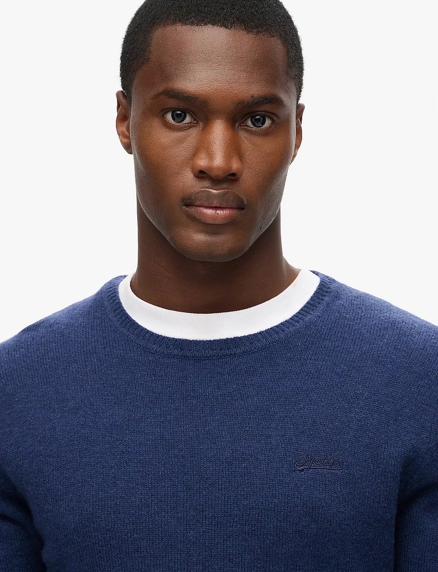 Superdry - ESSENTIAL SLIM FIT CREW JUMPER - pulls col rond - bright blue marl - 3