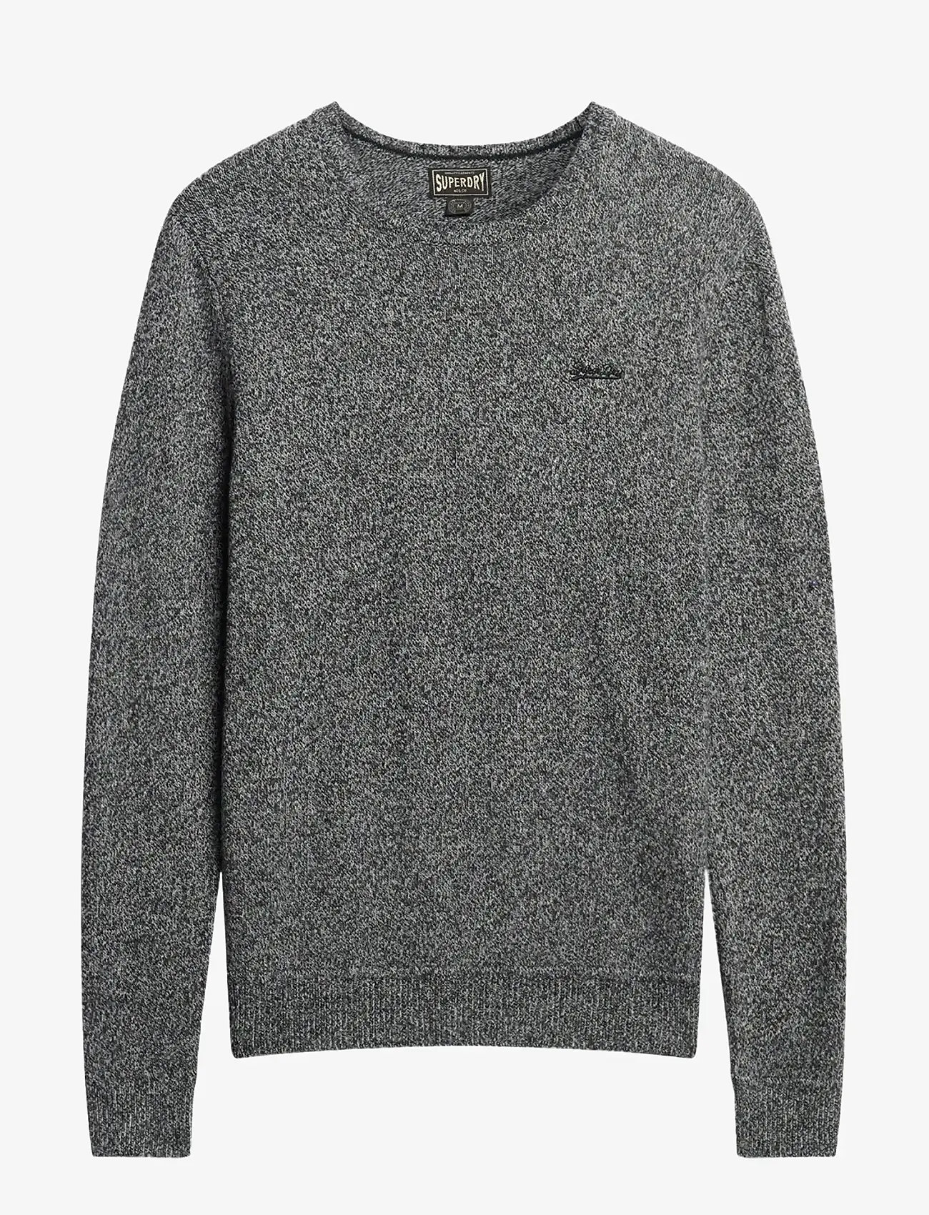 Superdry - ESSENTIAL SLIM FIT CREW JUMPER - rund hals - dark charcoal jaspe - 1
