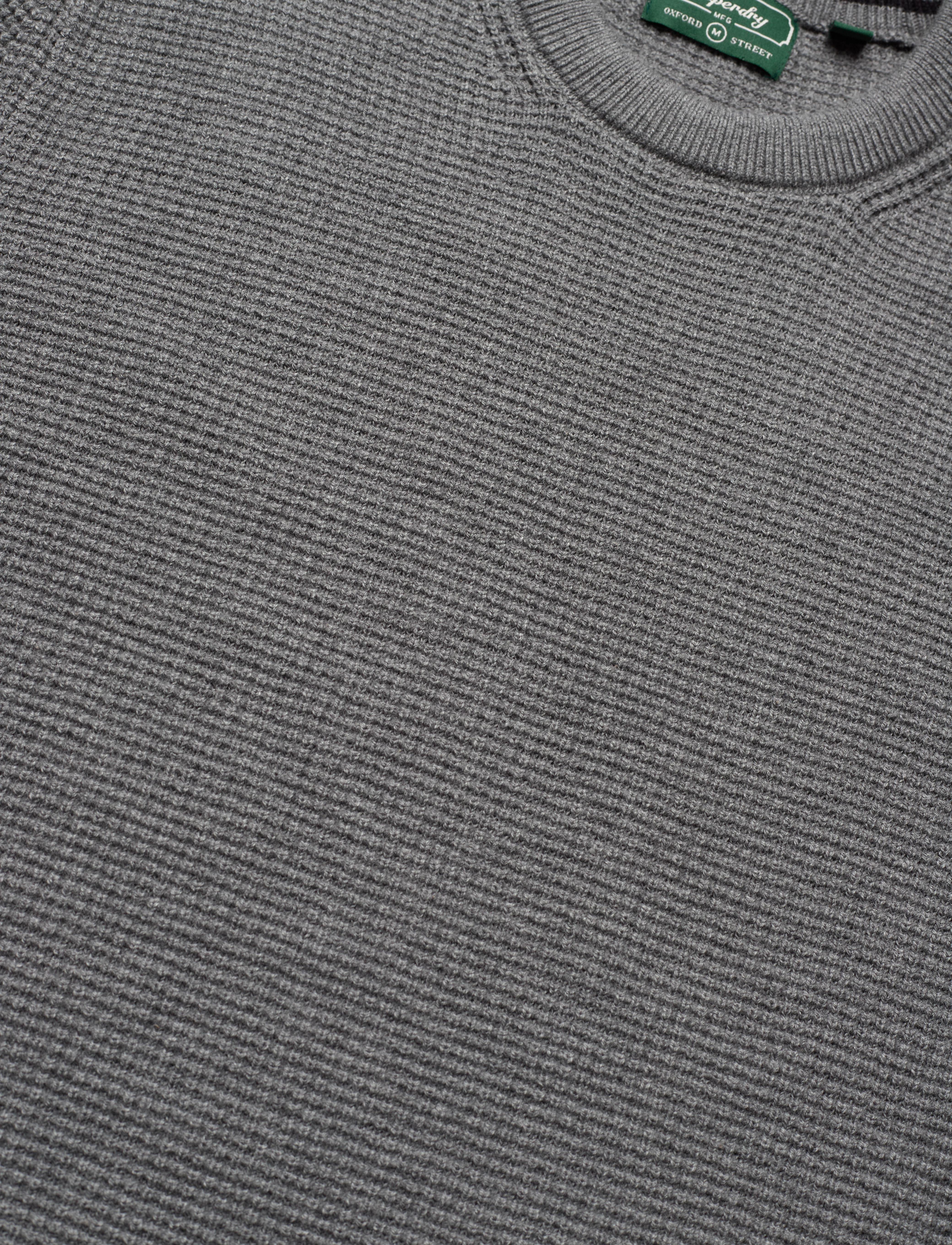 Superdry - TEXTURED CREW KNIT JUMPER - storm grey heather - 4
