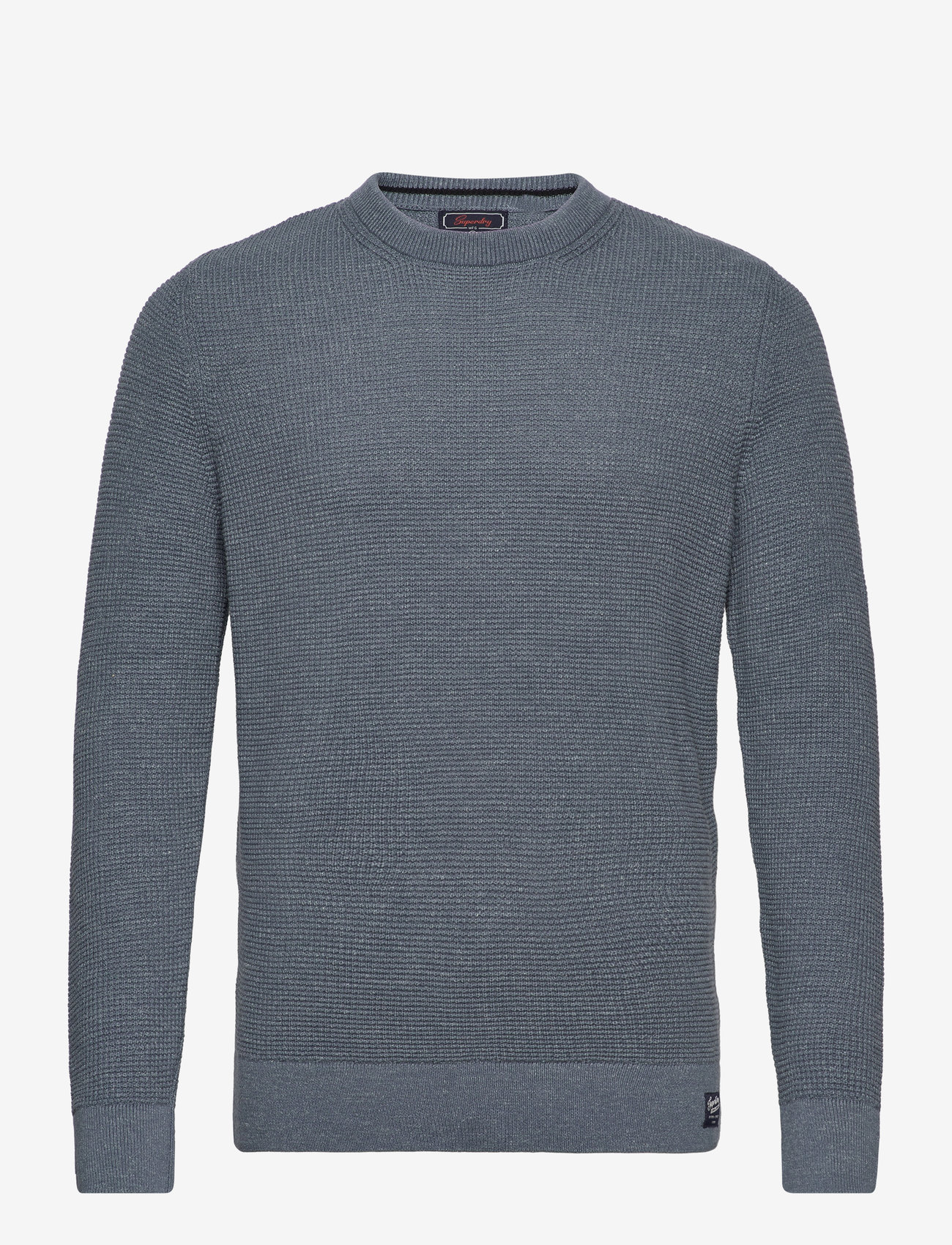 Superdry - TEXTURED CREW KNIT JUMPER - tidal blue heather - 1