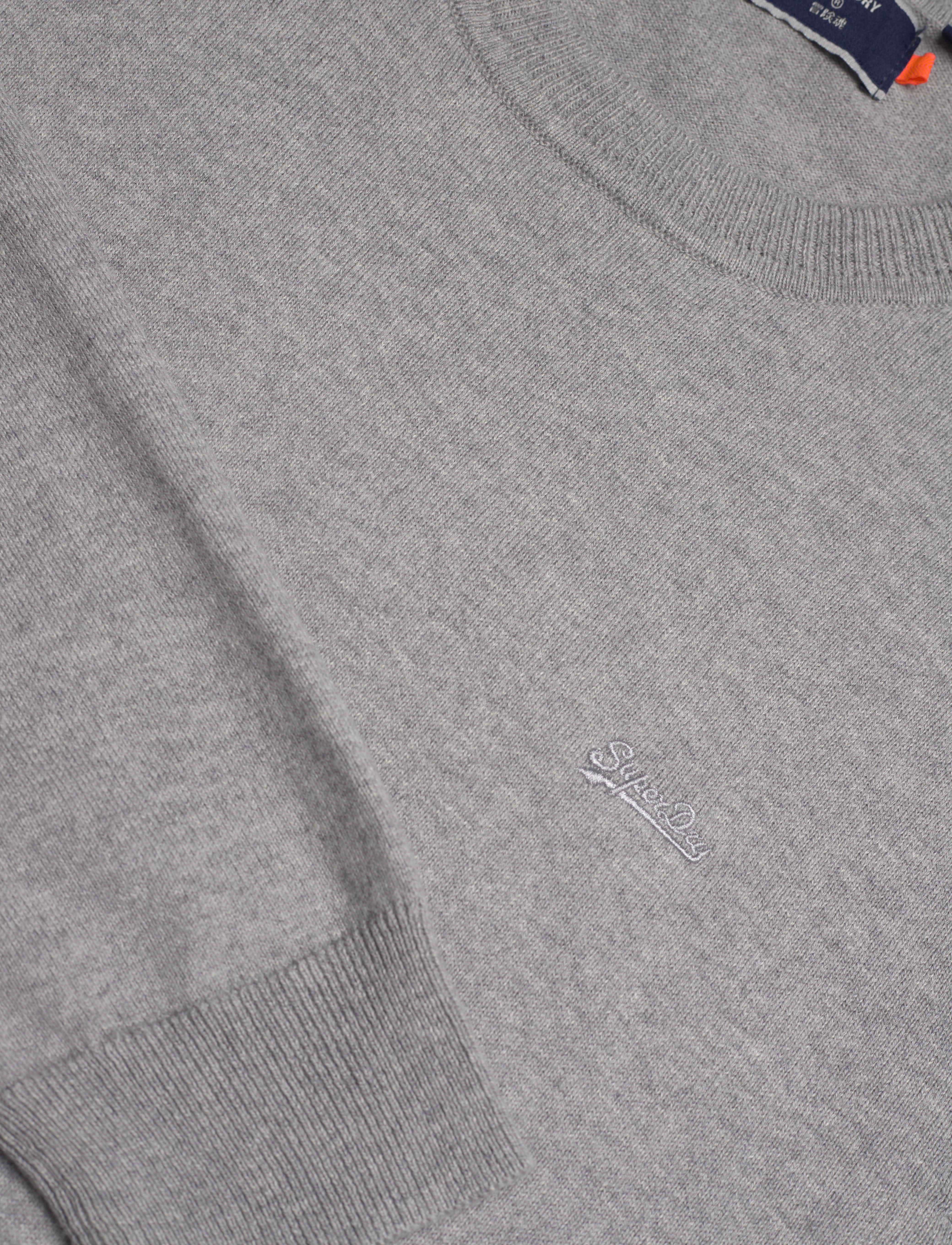 Superdry - VINTAGE EMB COTTON/CASH CREW - fog grey marl - 2