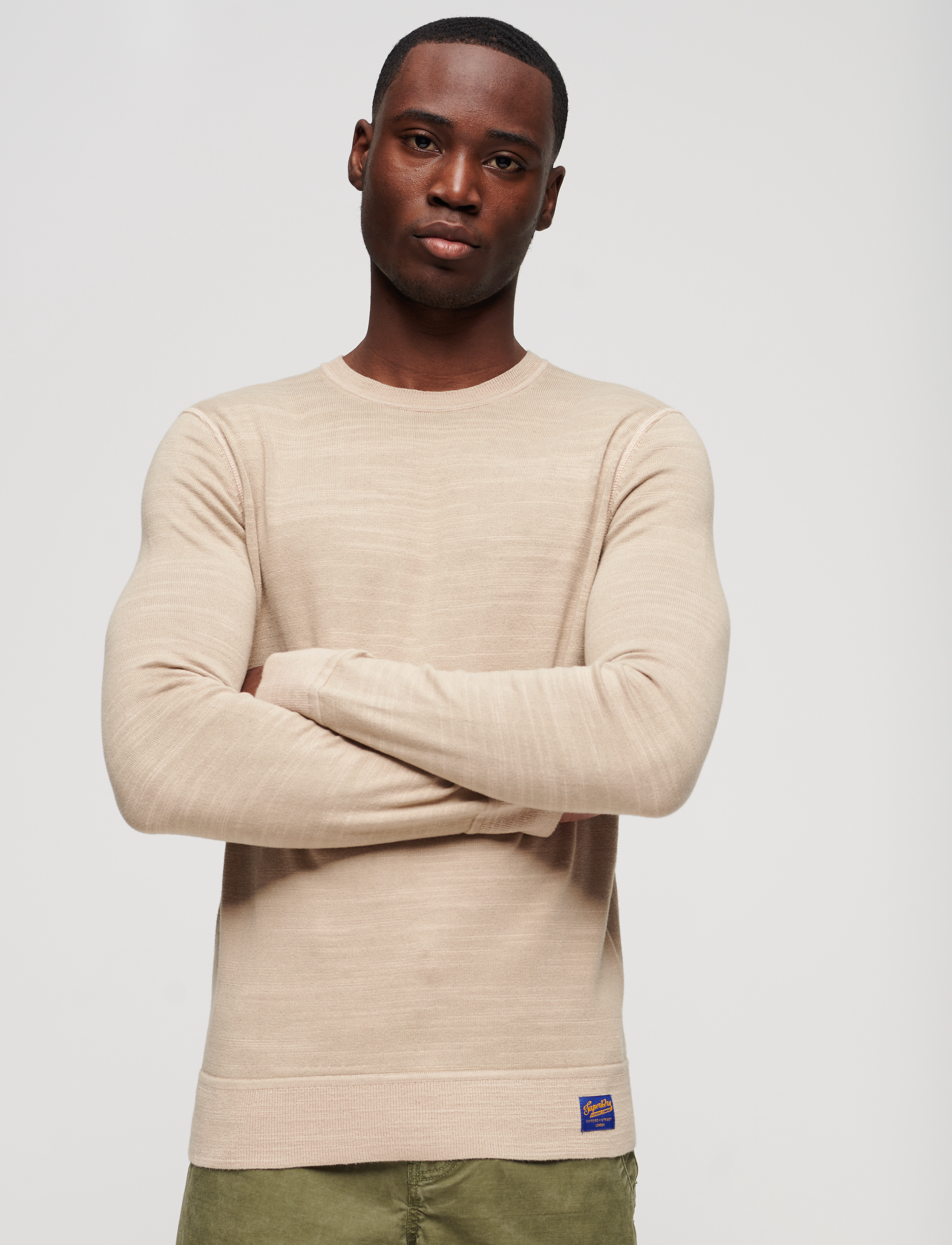 Superdry - VINTAGE GARMENT DYED CREW - stone wash taupe brown - 2