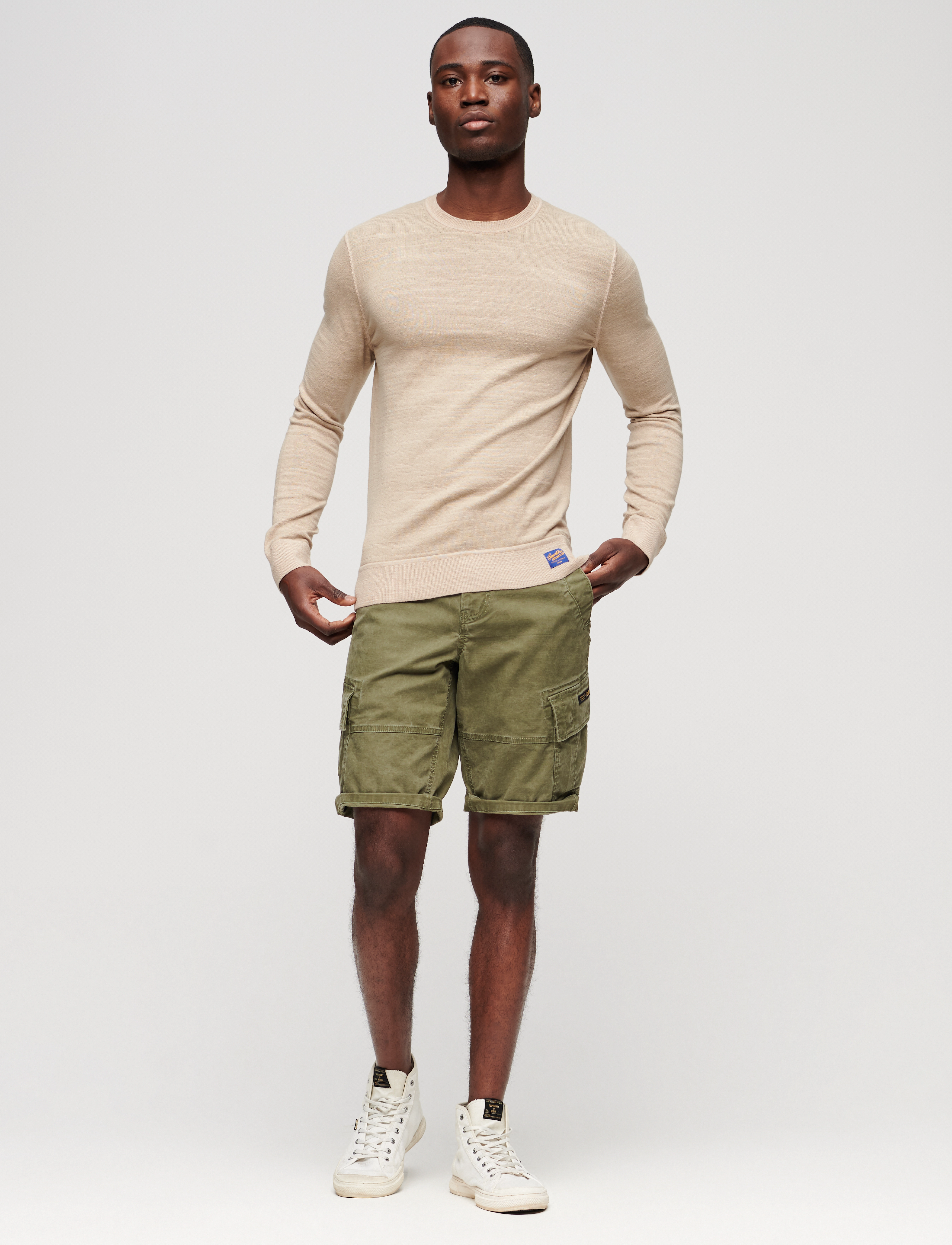 Superdry - VINTAGE GARMENT DYED CREW - stone wash taupe brown - 3