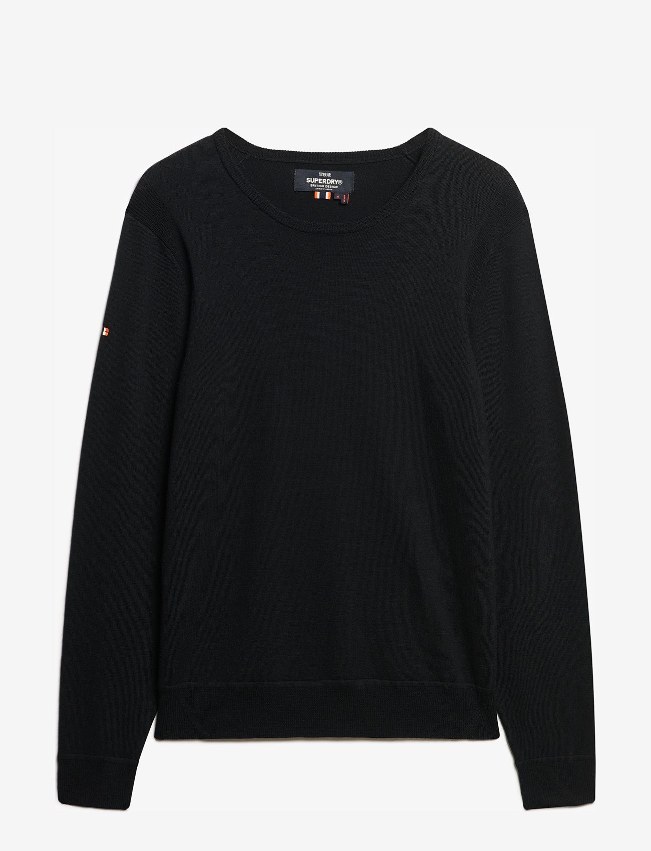 Superdry - MERINO CREW JUMPER - black - 1