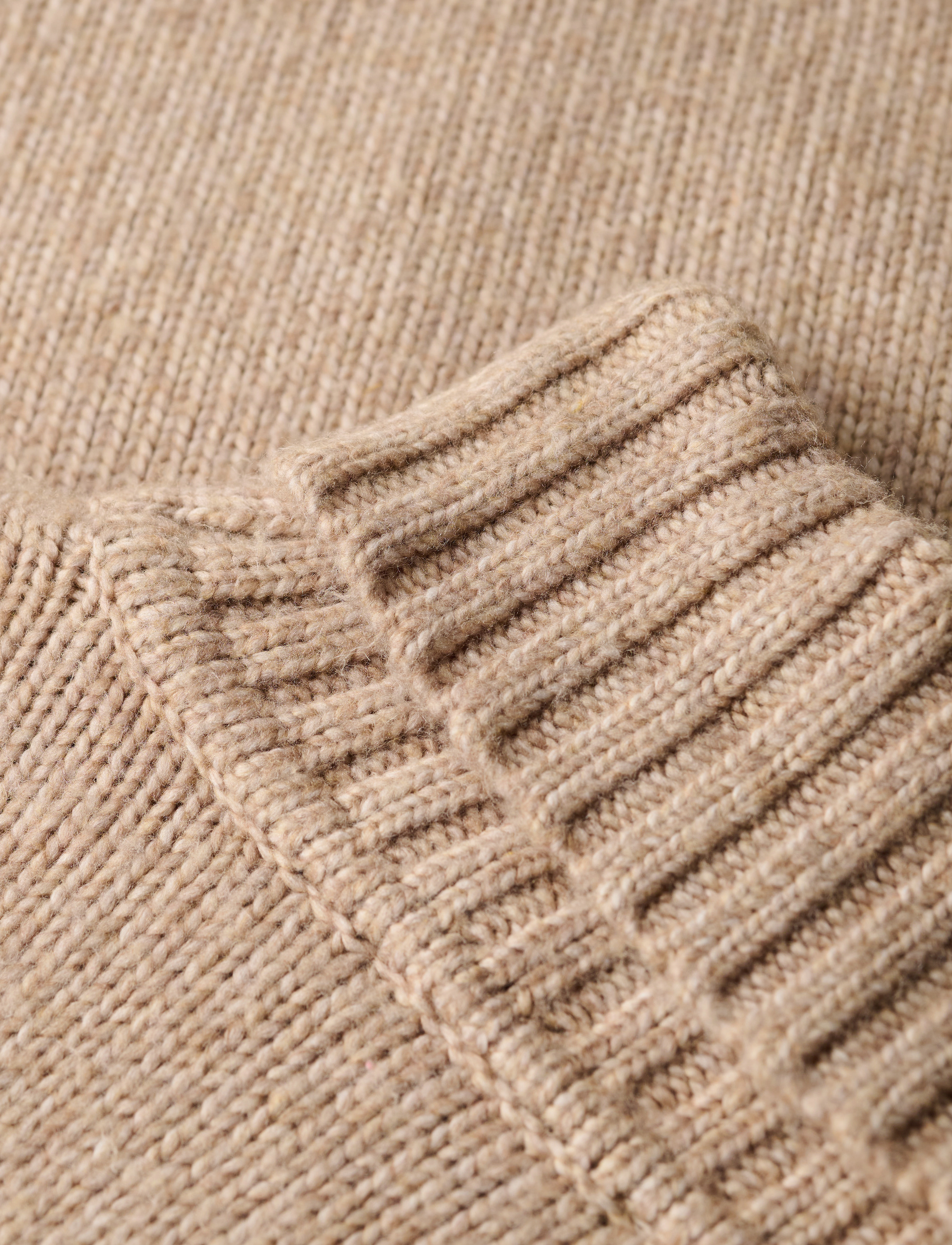 Superdry - BRUSHED ROLL NECK JUMPER - humus beige - 5