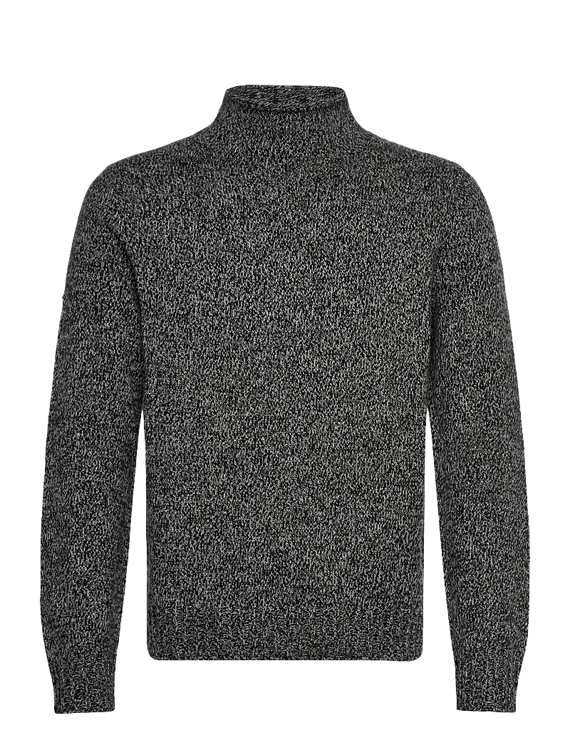 Superdry - 90s ROLL NECK JUMPER - polokrage - black marl - 1
