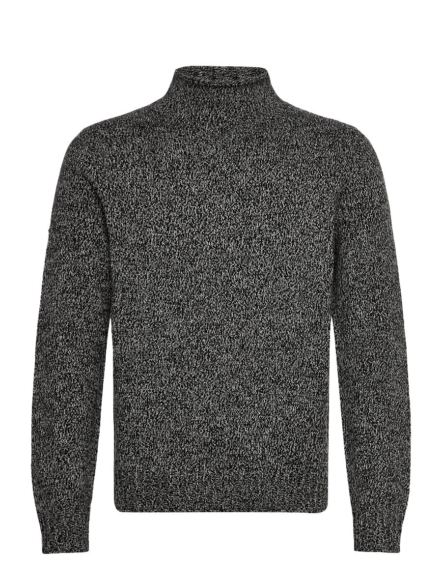Superdry - 90s ROLL NECK JUMPER - turtlenecks - black marl - 1