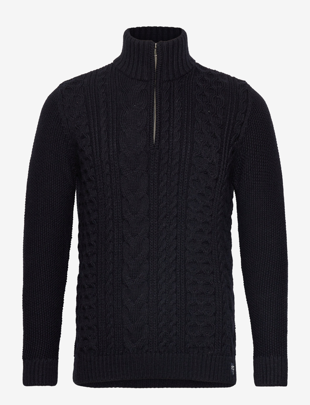 Superdry - JACOB CABLE KNIT HALF ZIP - eclipse navy - 1