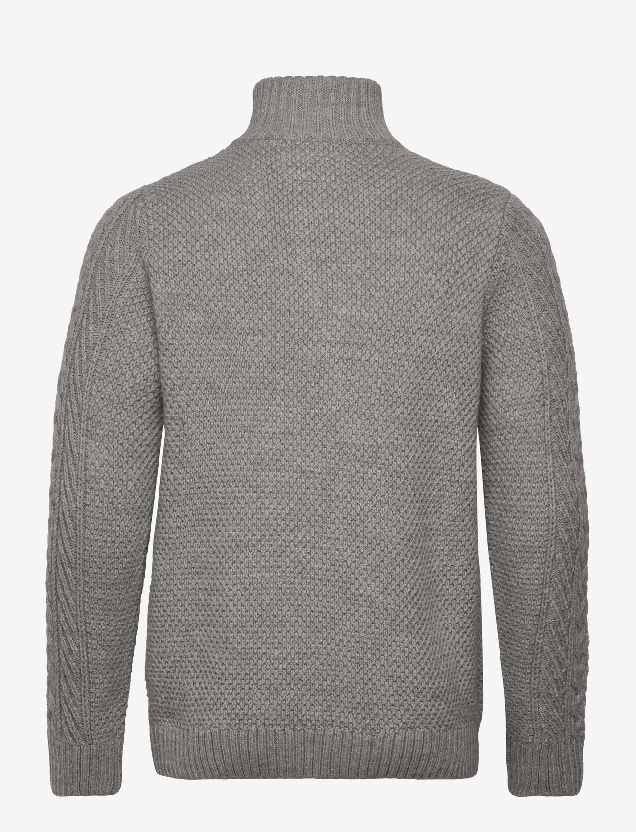 Superdry - JACOB CABLE KNIT HALF ZIP - mid grey - 2
