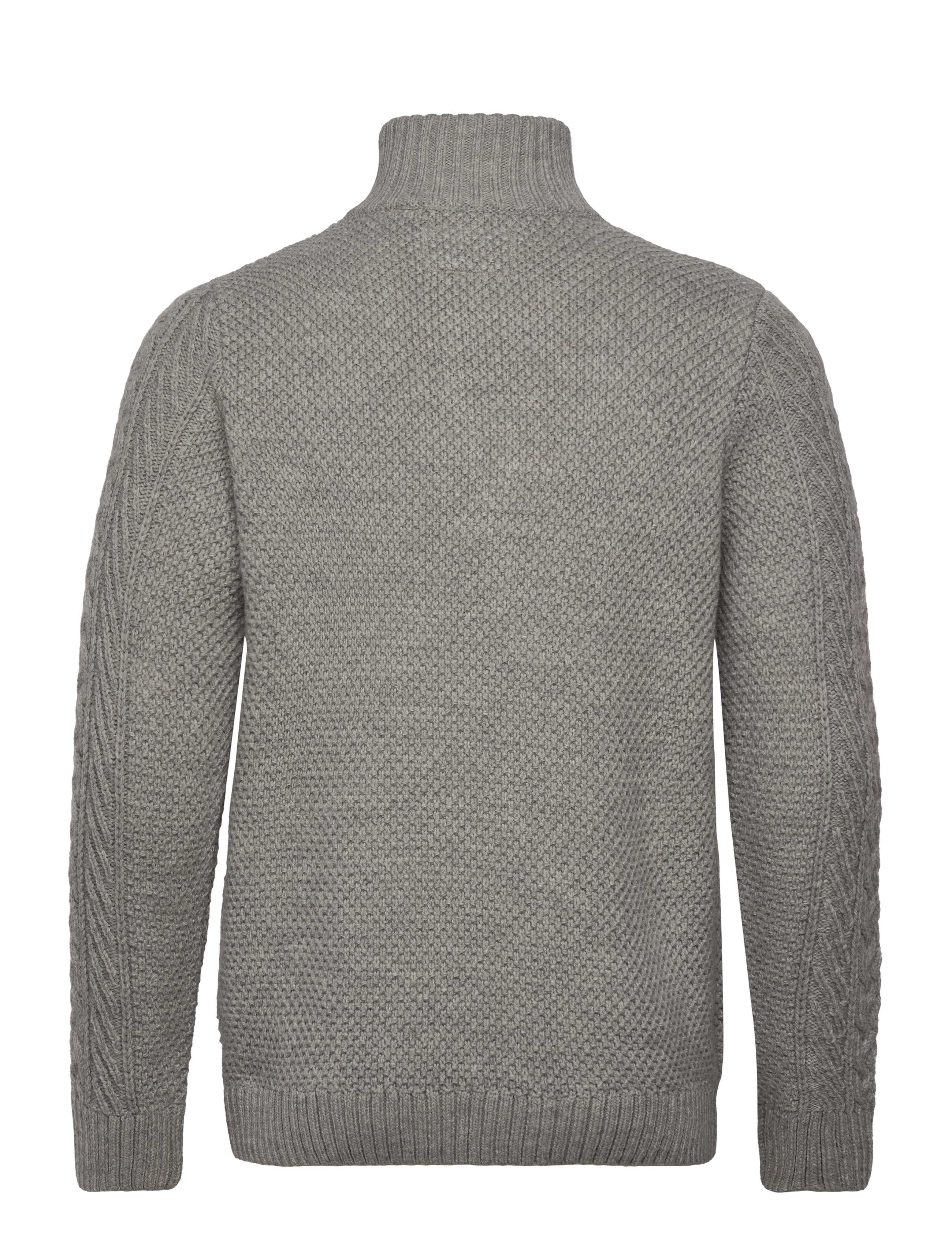 Superdry - JACOB CABLE KNIT HALF ZIP - mid grey - 2