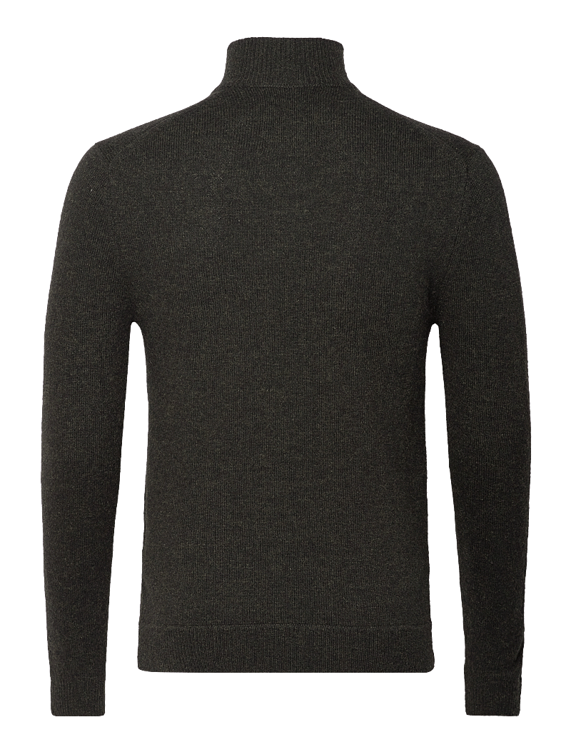 Superdry - ESSENTIAL EMB KNIT HALF ZIP - half zip jumpers - dark moss marl - 2