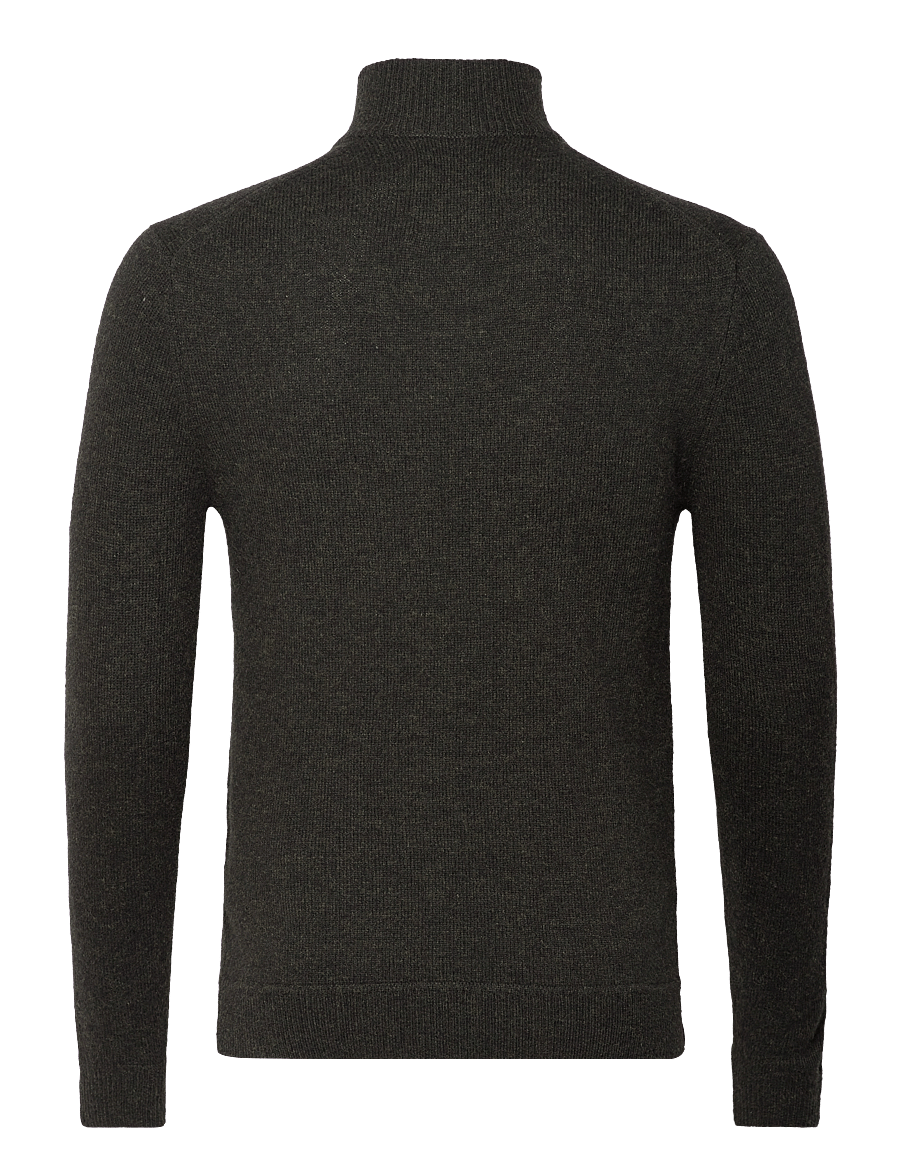 Superdry - ESSENTIAL EMB KNIT HALF ZIP - half zip jumpers - dark moss marl - 2