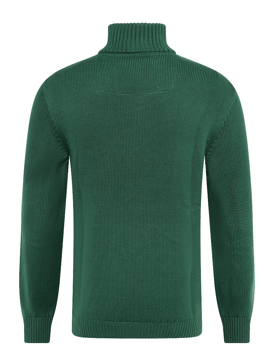 Superdry - COTTON CLASSICS KNIT HENLEY - pullover mit halbem reißverschluss - forest green - 2