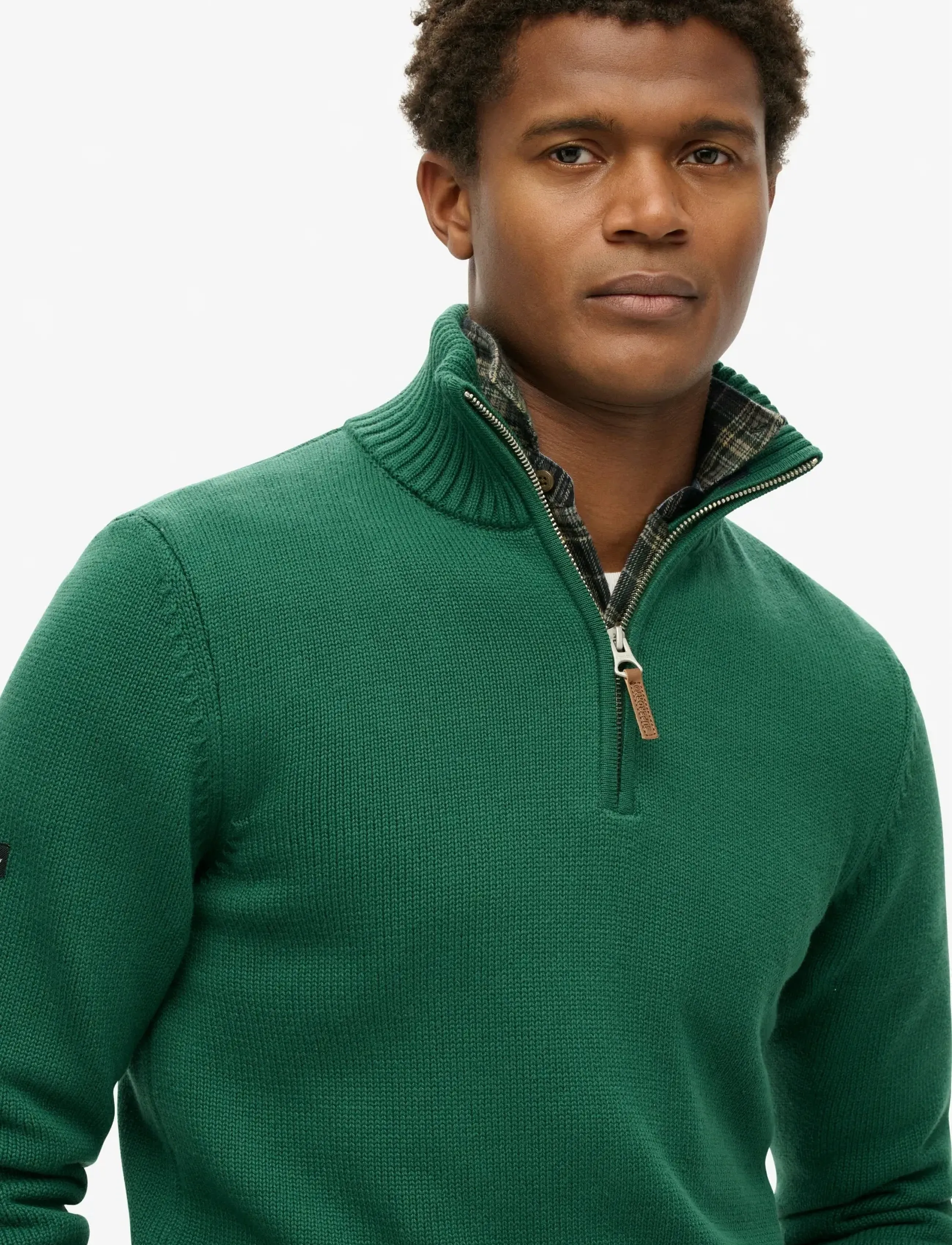Superdry - COTTON CLASSICS KNIT HENLEY - forest green - 4