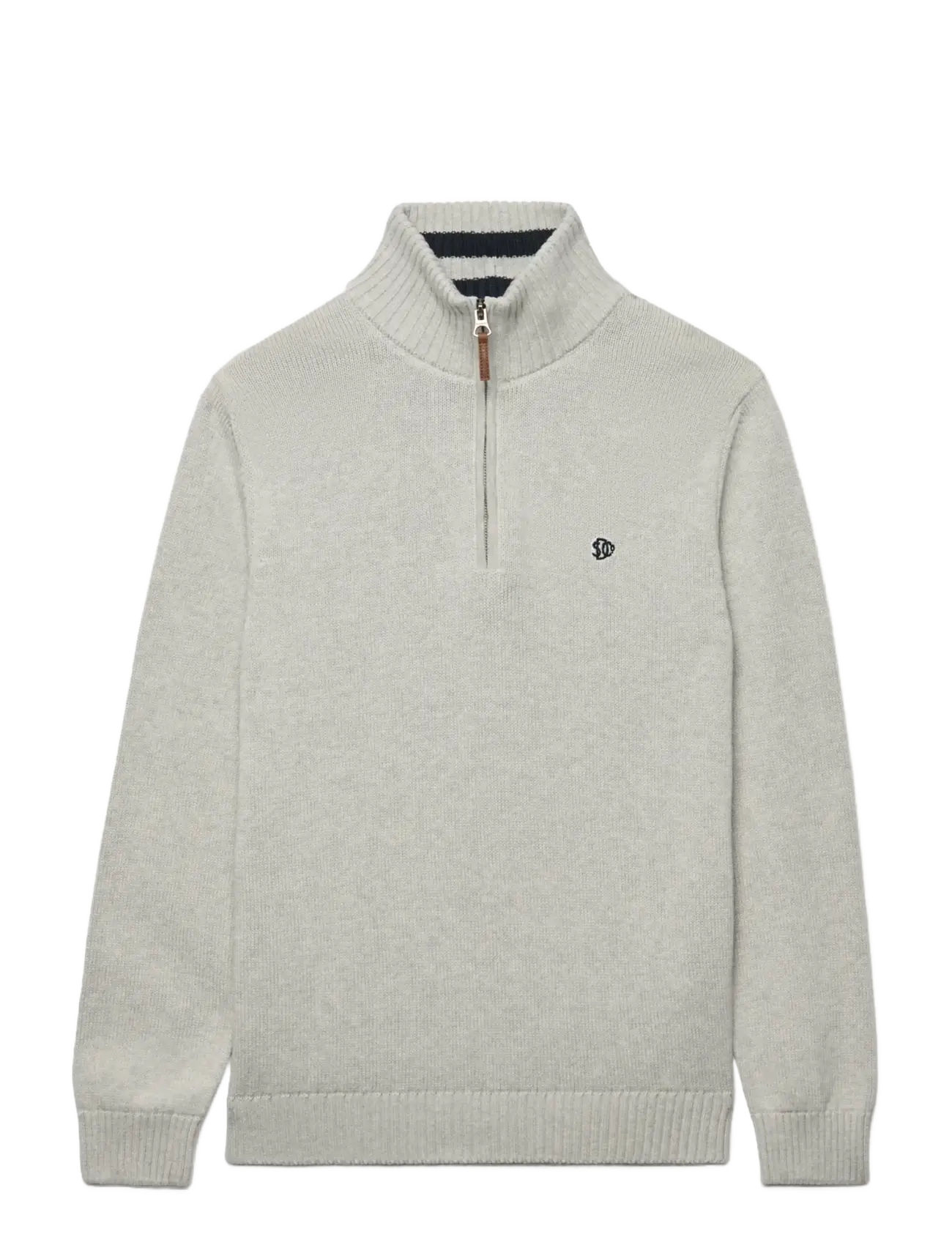 Superdry COTTON CLASSICS KNIT HENLEY - Knitwear - GREY MARL / grey