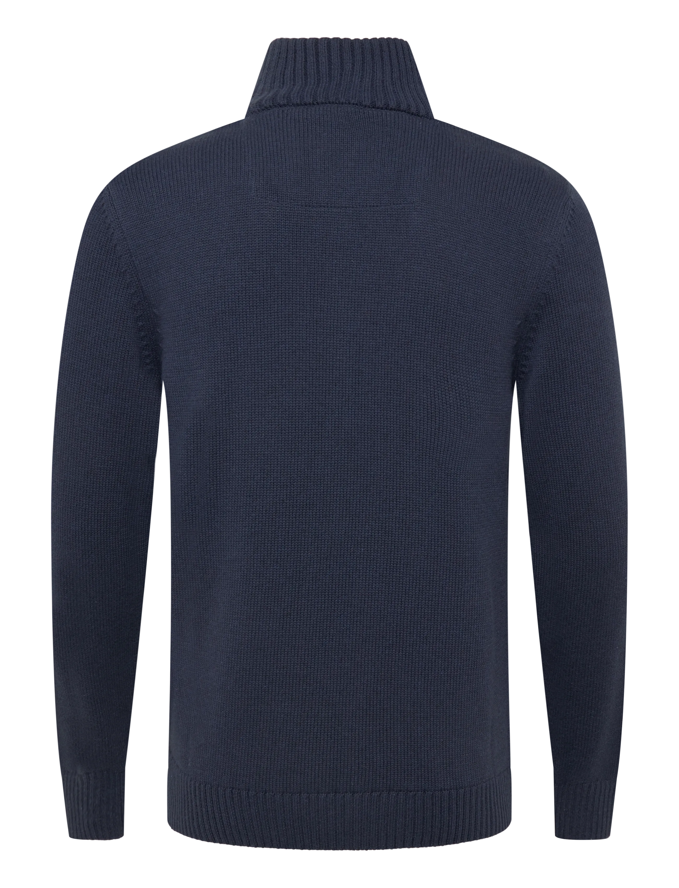 Superdry - COTTON CLASSICS KNIT HENLEY - pullover mit halbem reißverschluss - indigo blue marl - 2