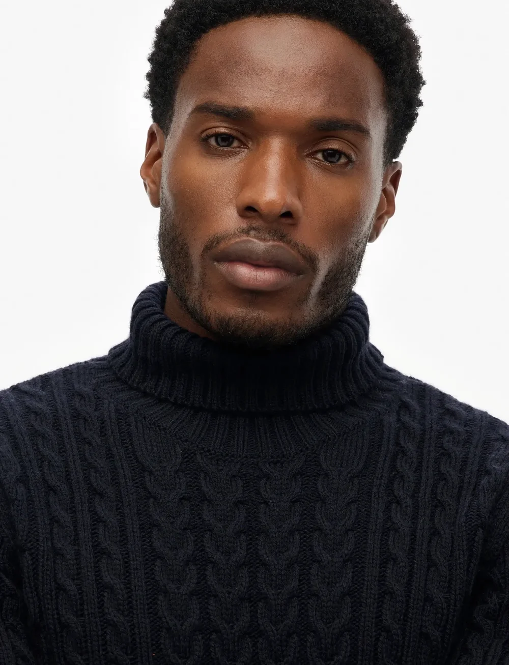 Superdry - JACOB CABLE ROLL NECK JUMPER - pyöreäaukkoiset - eclipse navy - 2