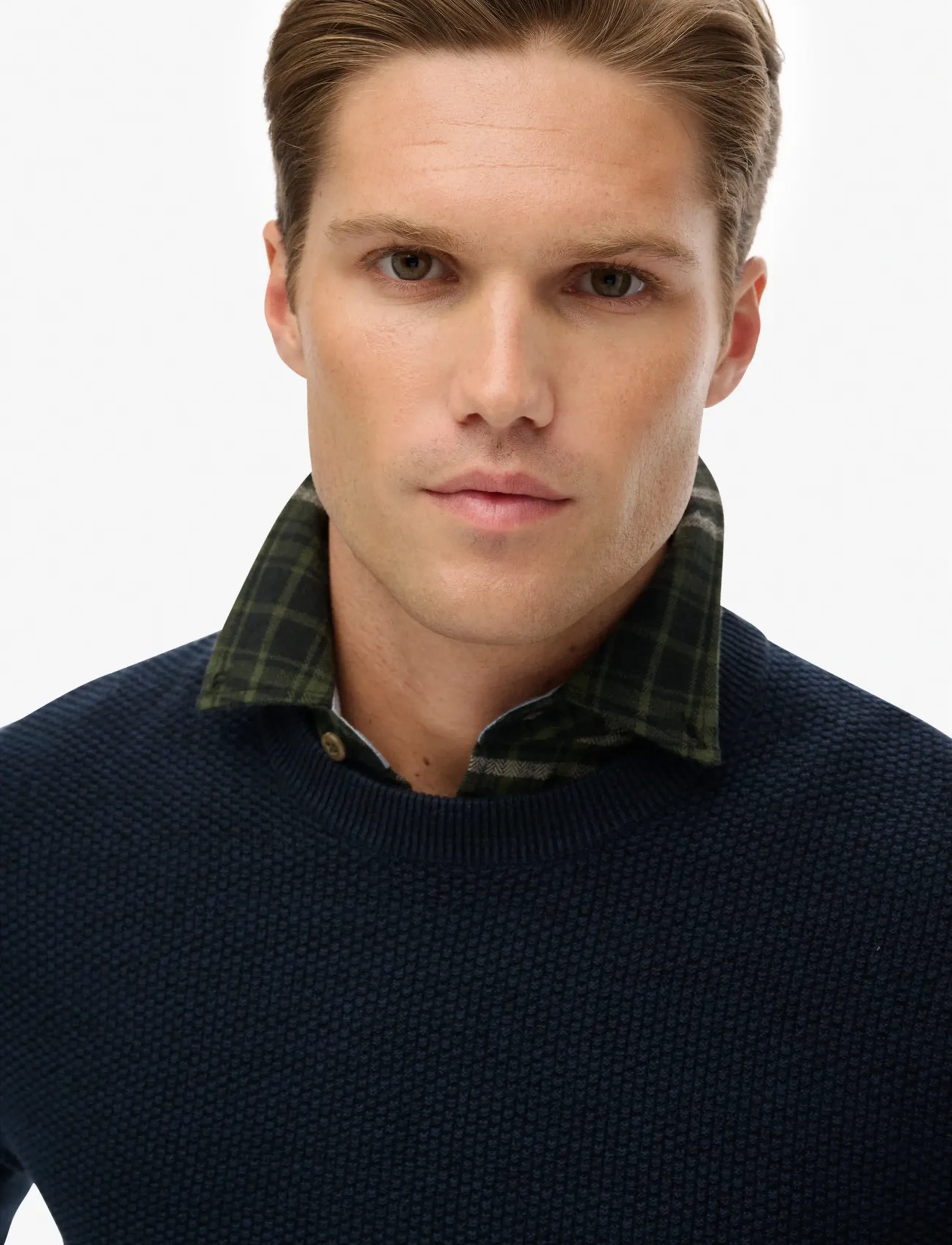 Superdry Lw Cotton Texture Jumper stickade tröjor herr – bild 5