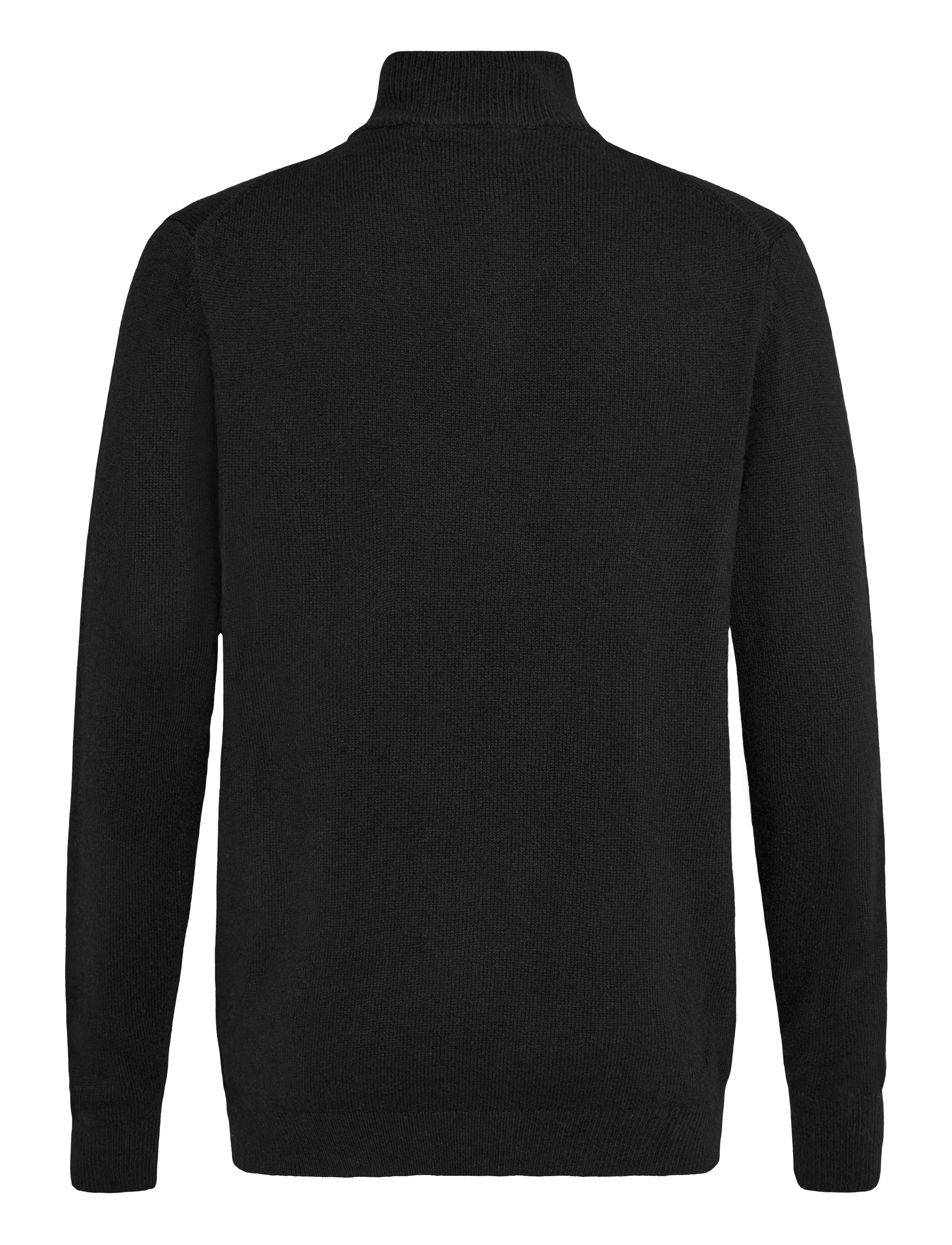 Superdry - WOOL BLEND HALF ZIP JUMPER - efterårstøj - black - 2